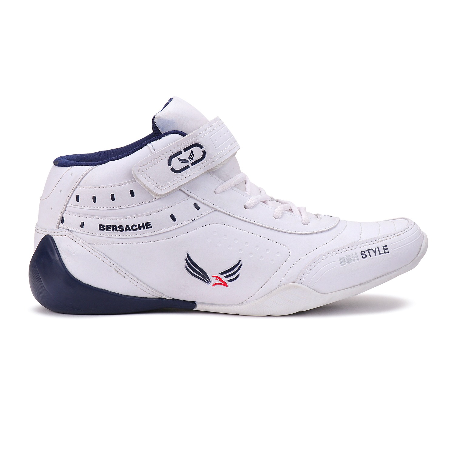 Bersache Sports Shoes For Men | Latest Stylish Sports Shoes For Men | Lace-Up Lightweight (White) Shoes For Running, Walking, gym ,Trekking and hiking Shoes For Men (9018)