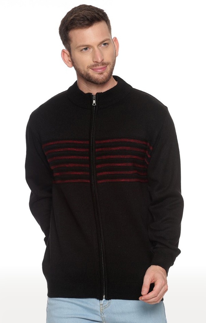 VENITIAN | Black Striped Sweater 0