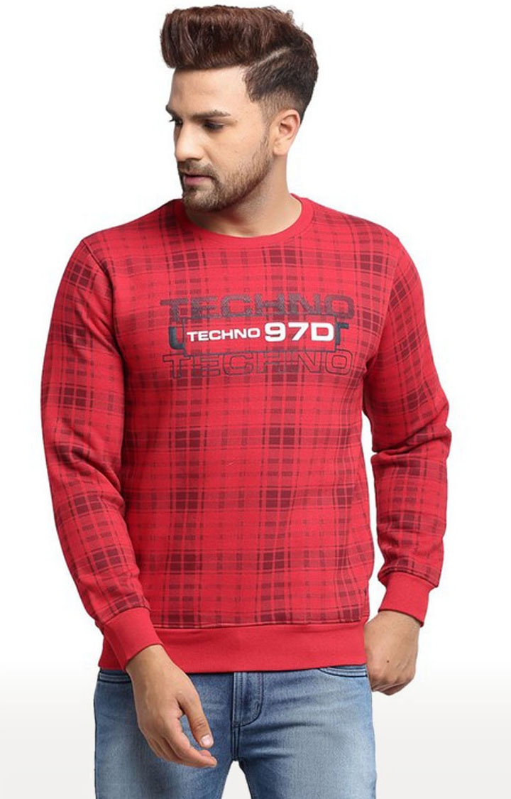 VENITIAN | Red Printed Sweatshirt 0