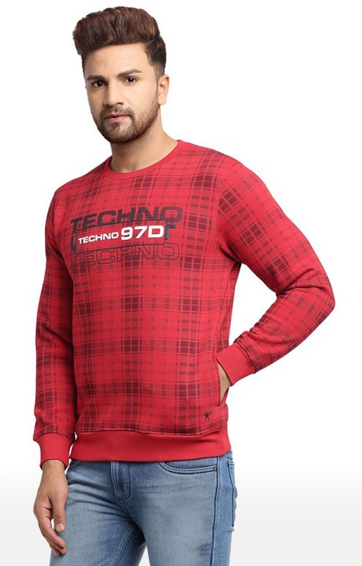 VENITIAN | Red Printed Sweatshirt 1