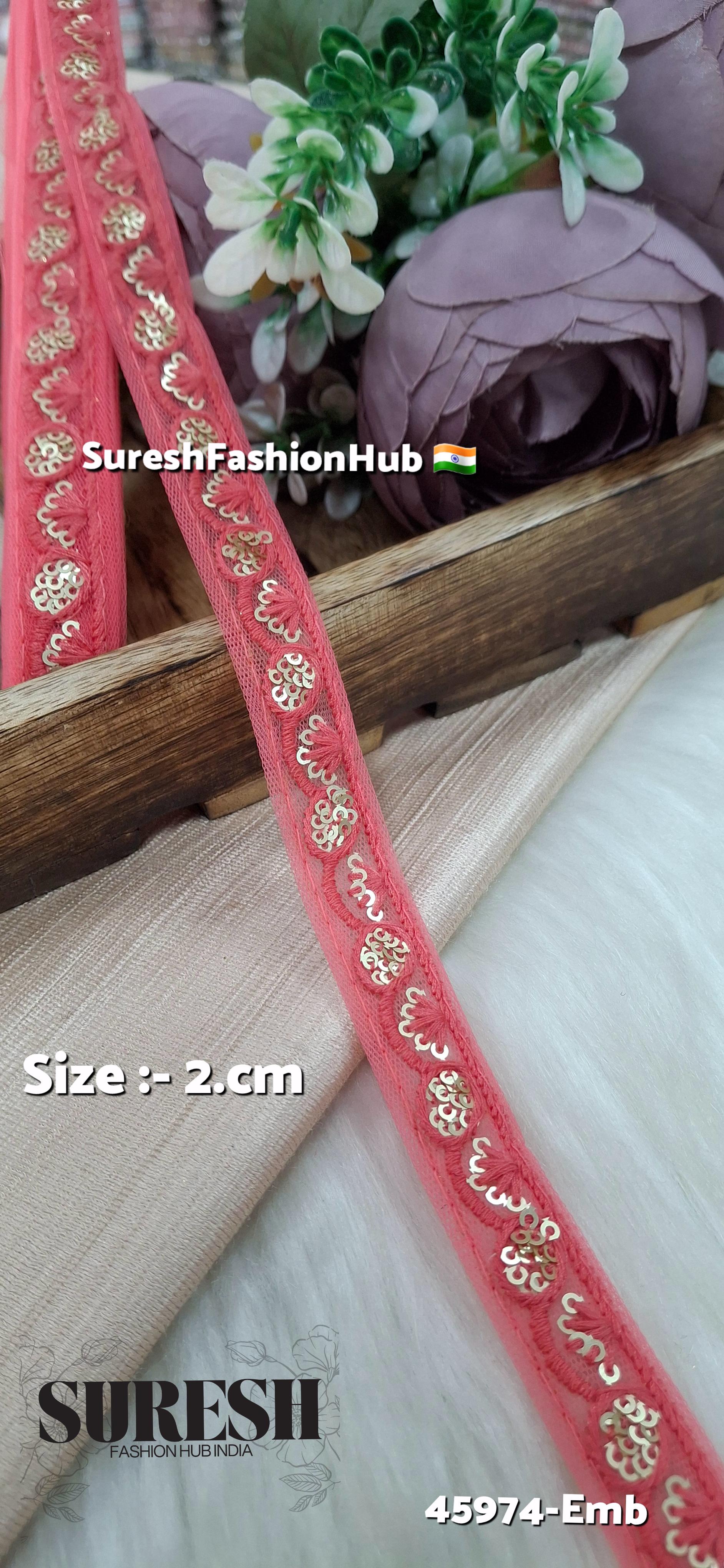 Gajari Tone-on-Tone Embroidery Lace