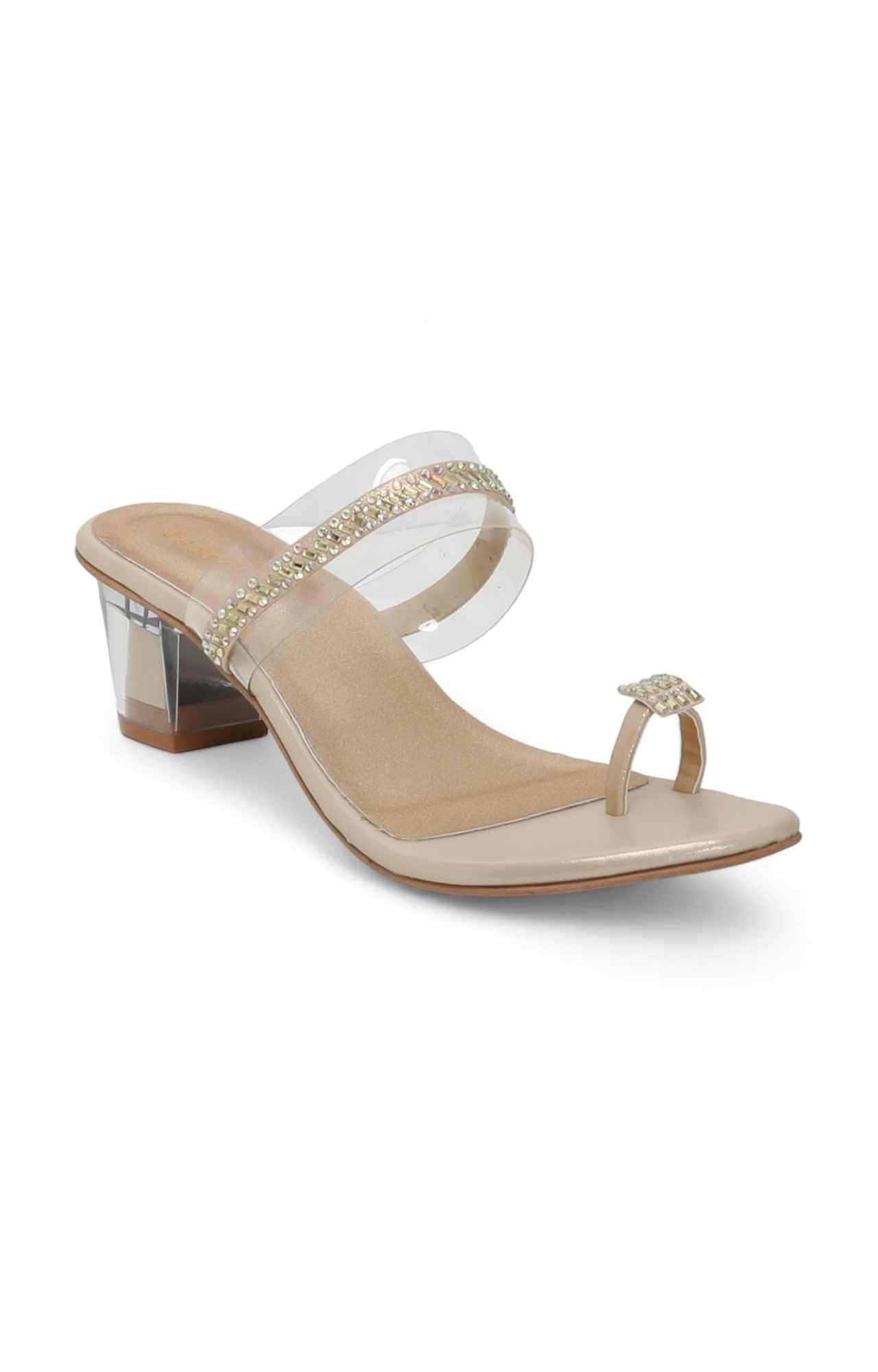 Women Gold Party Heel Sandal