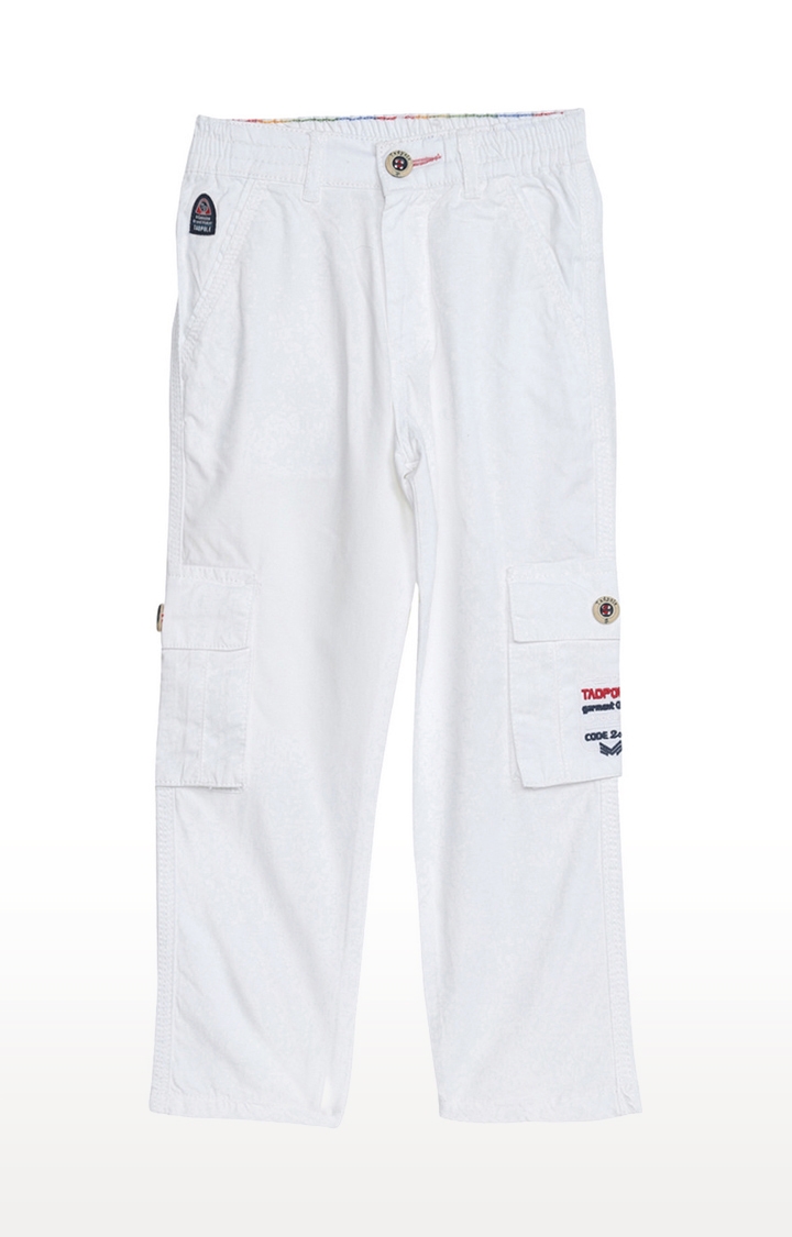 Tadpole | White Solid Jeans 0