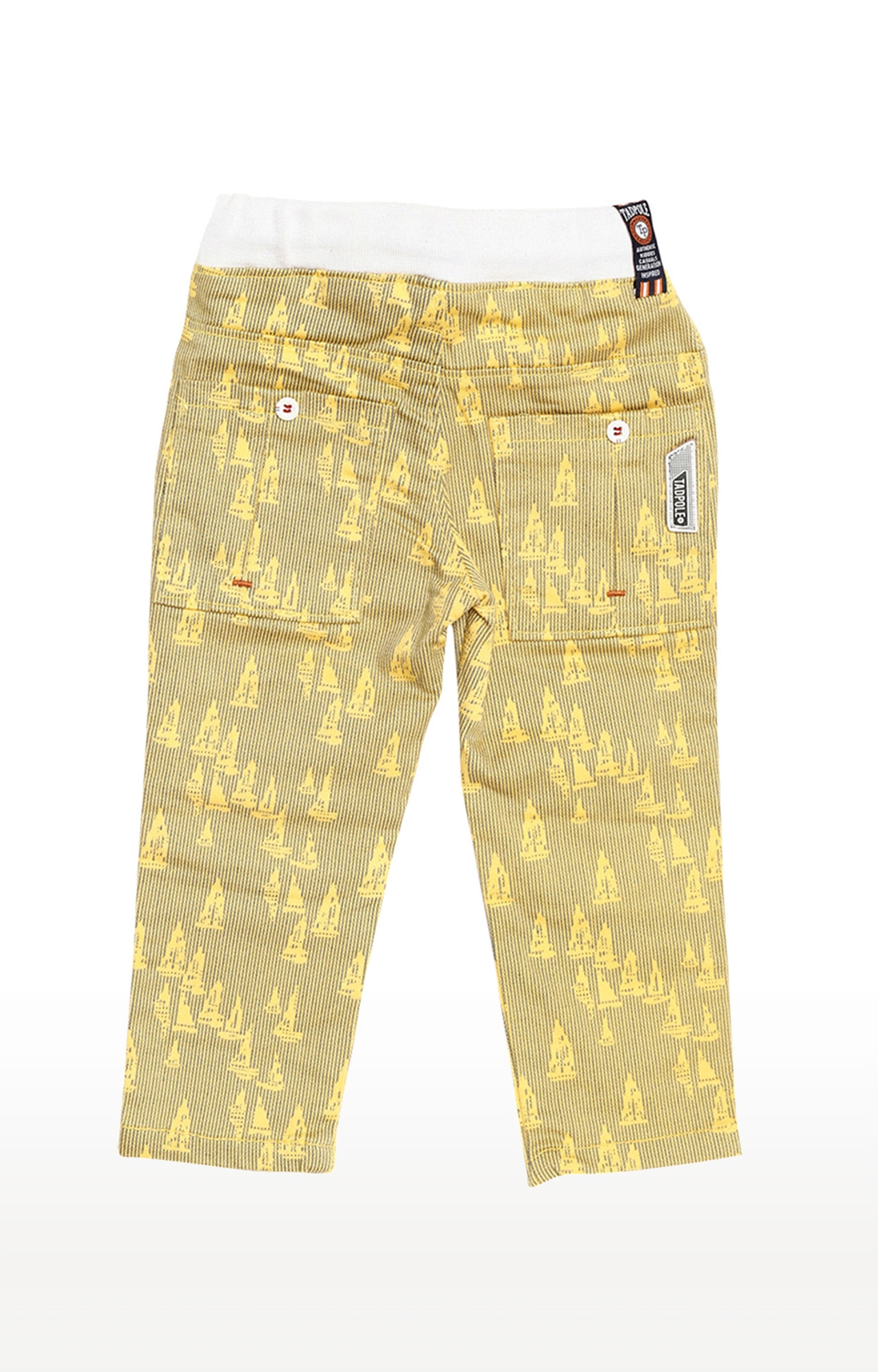 Tadpole | Yellow Printed Trousers 1