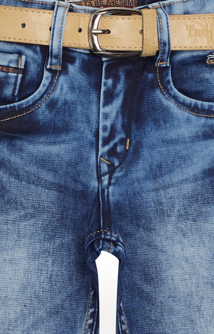 Tadpole | Blue Solid Jeans 2