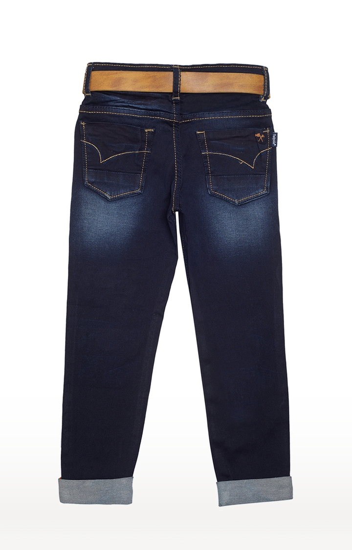 Tadpole | Blue Solid Jeans 1