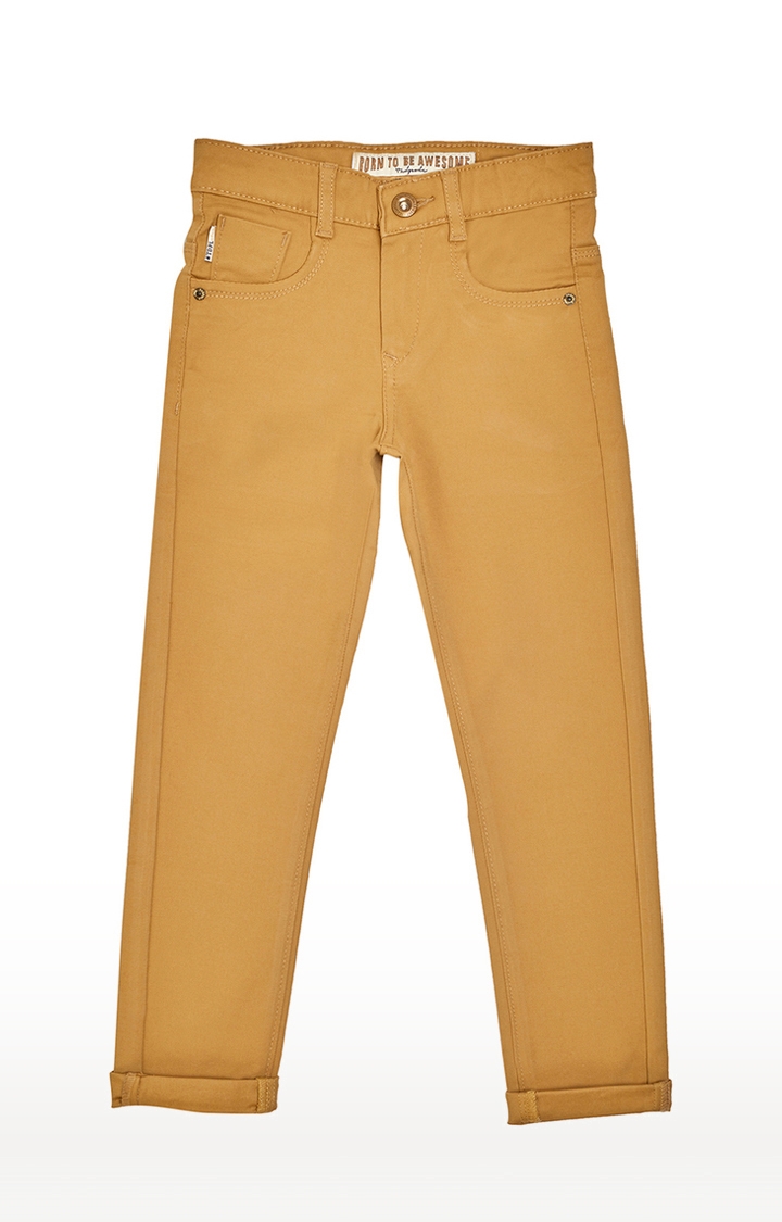 Tadpole | Brown Solid Jeans 0
