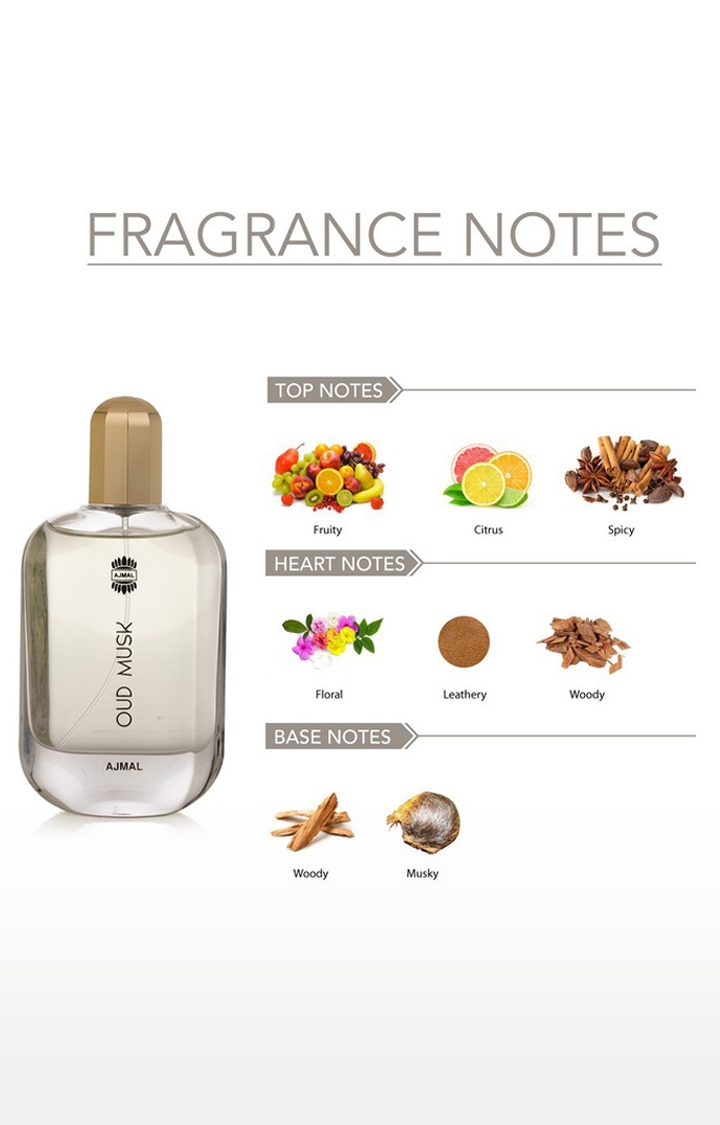 Ajmal | Ajmal Oud Musk Eau De Parfume 100ML Long Lasting Scent Spray Gift For Men 3