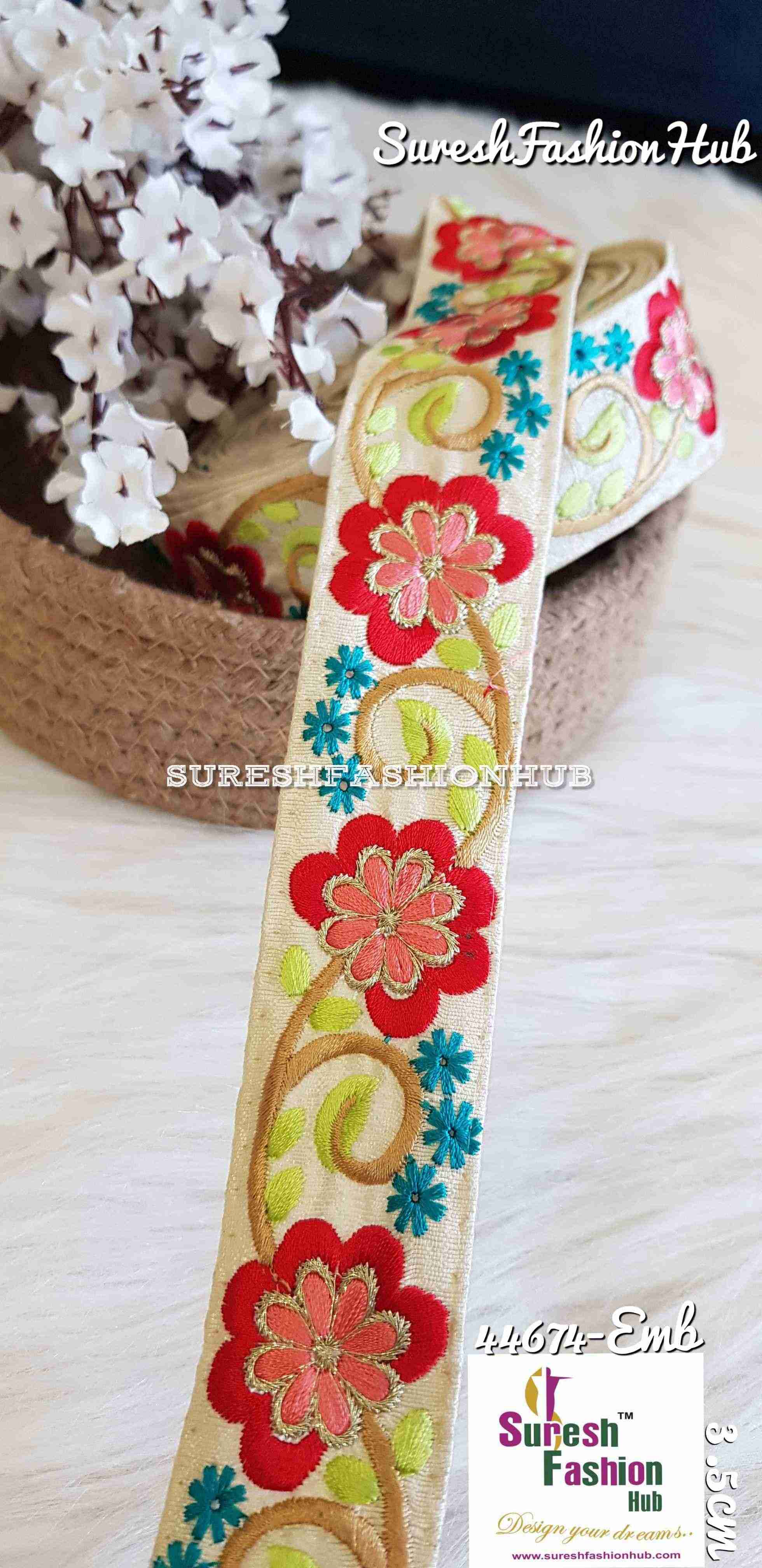 Indian Laces Embellishments Embroidery Saree Border Wholesale Silk Crafting Sewing Decorative Designer Ribbons #Blackborder  #Fancylaces #Decorativetrims #Embroideredborder #Sewingtrims #テープ #minne #lndianlaces #Sareeborder #アニー都城 #pasamanerías #pasamaneriasbordadas #Embellishments #可愛いマスク #Embroiderytrimmings #アクセサリー