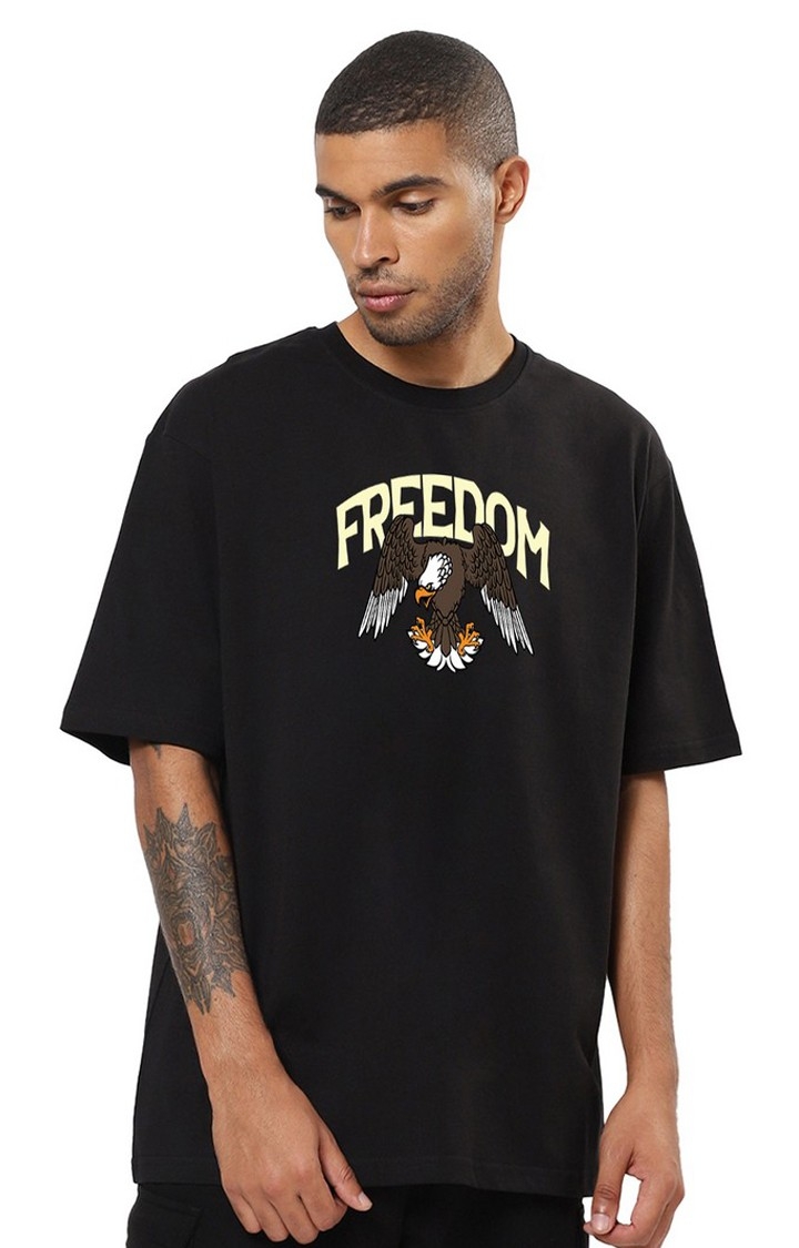 Mad Over Print | Freedom Men's Oversized T-Shirt
