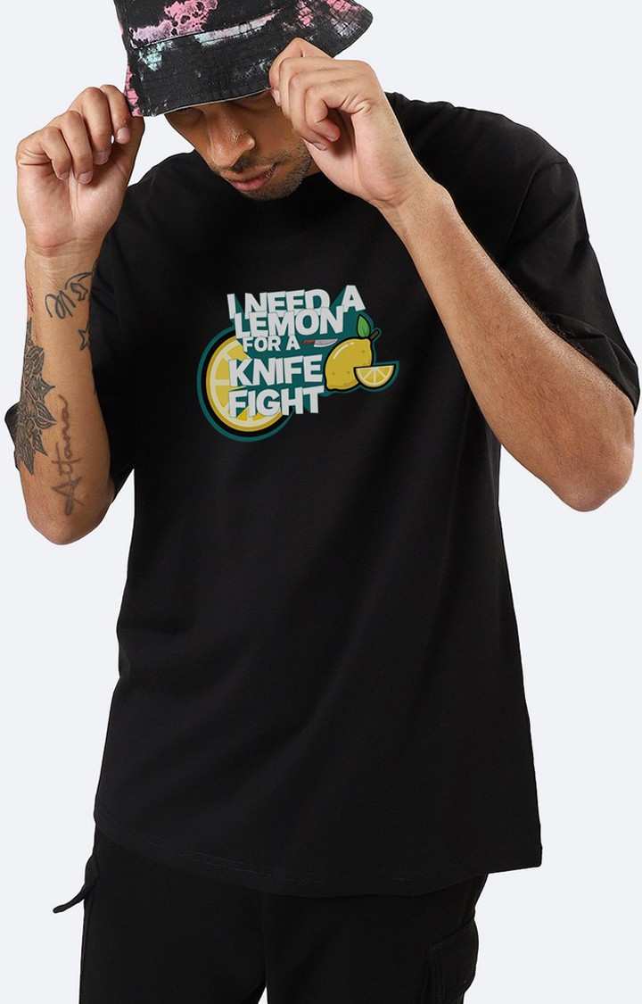 Lemon Men's Oversized T-Shirt