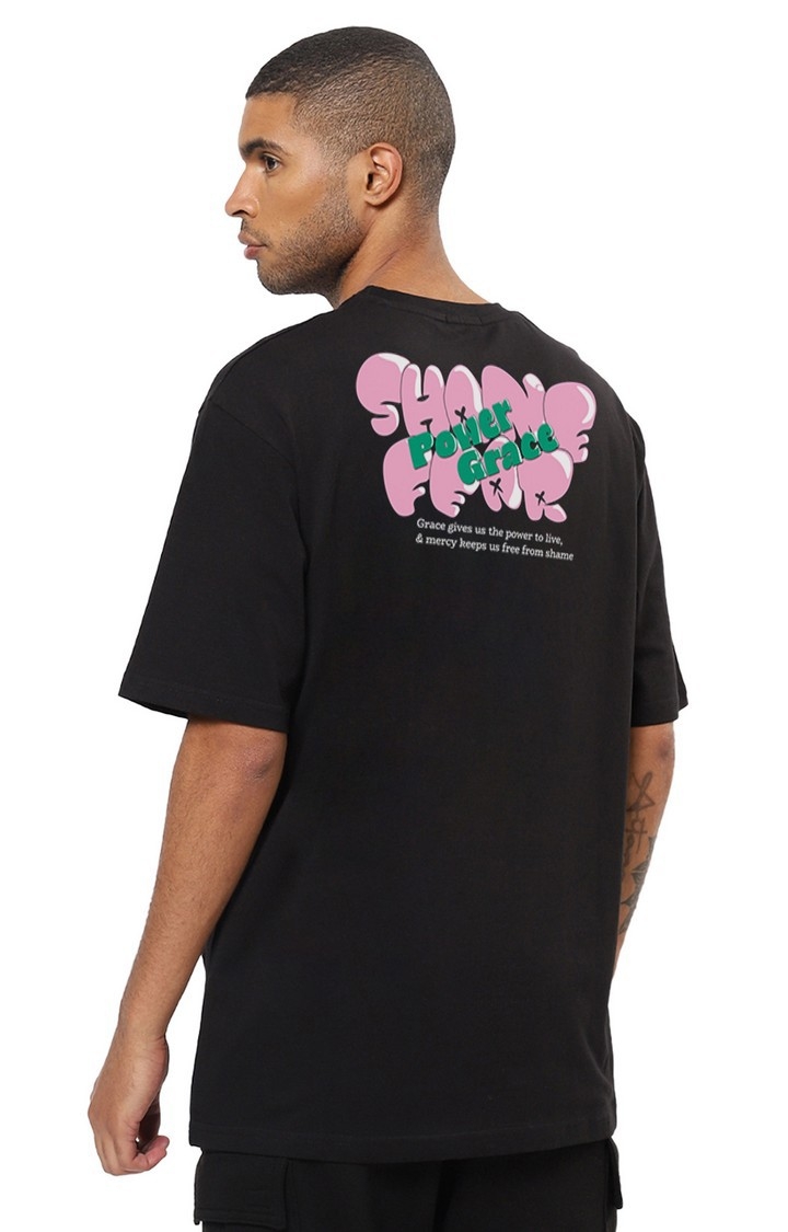 Mad Over Print | Shame Fear Men's Oversized T-Shirt