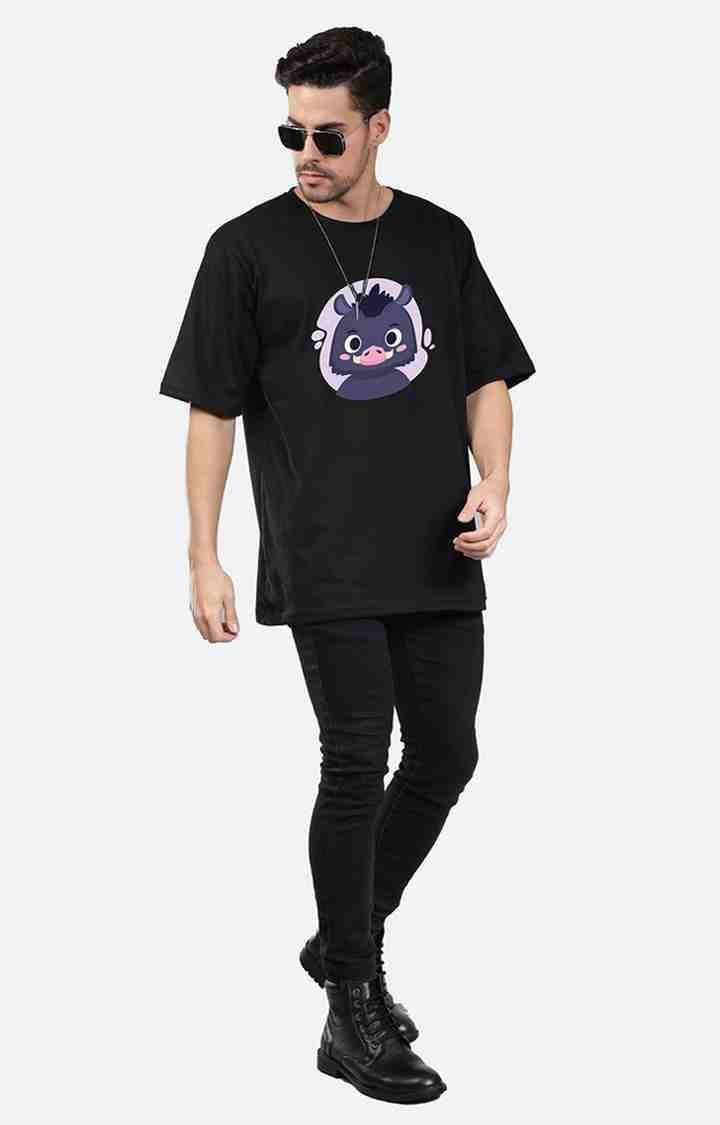 Cute Boar Men's Oversized T-Shirt