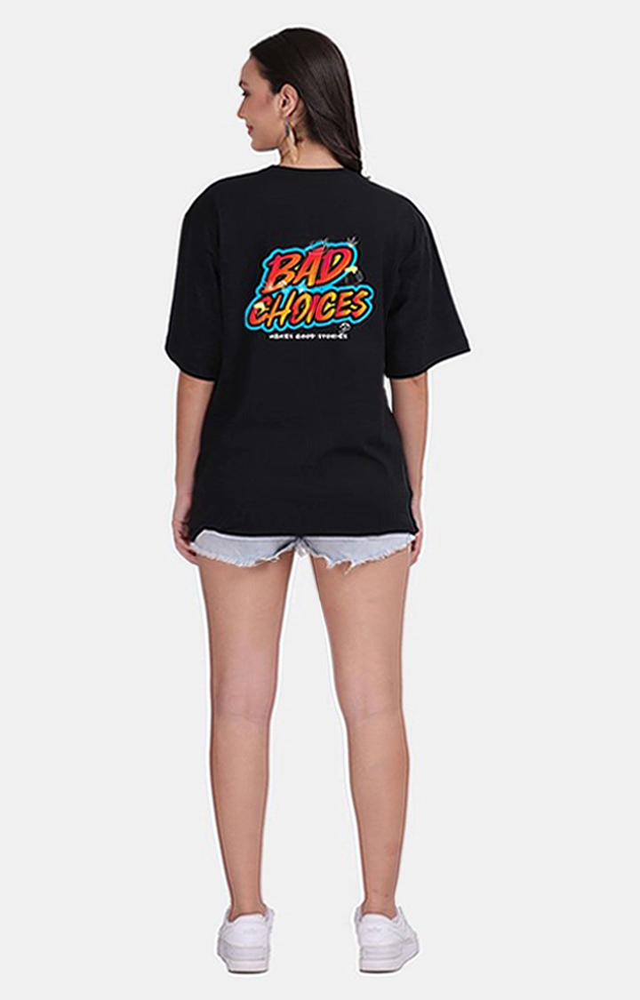Mad Over Print | Bad Choice Women's Oversized T-shirt