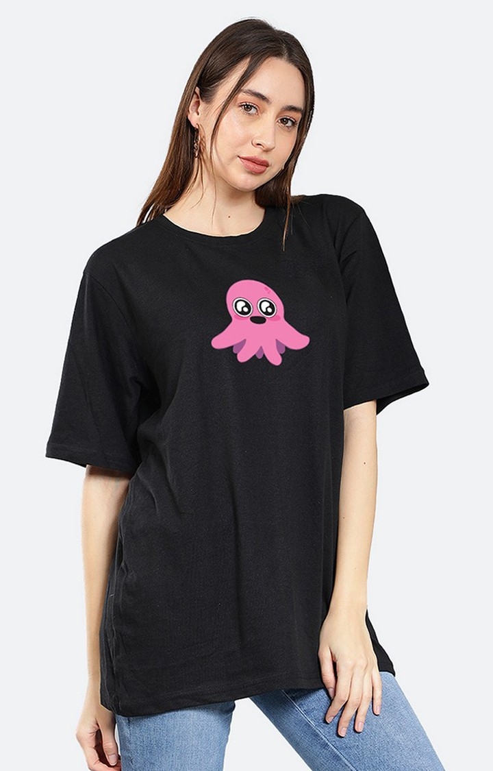 Mad Over Print | Octopus Oversized Women's T-Shirt