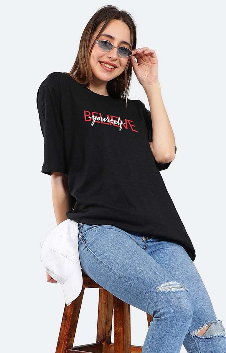 Believe Yourself Women's Oversized T-Shirt