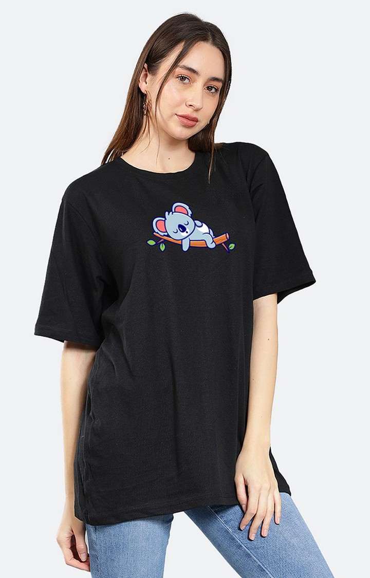 Sleepy Sloth Oversized Women's T-Shirt