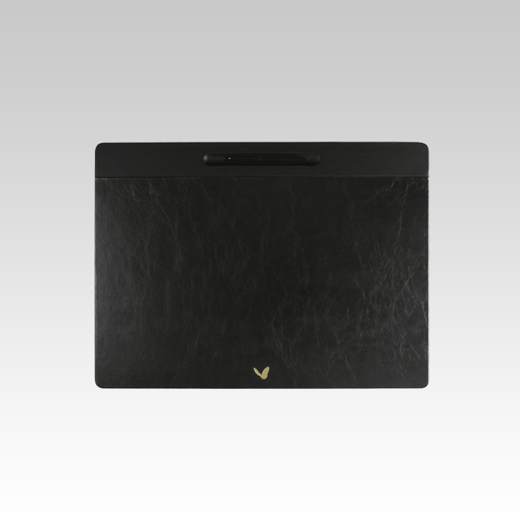 22x16 Inches Rigid Desk Blotter Pen Plus | Moderno | Black