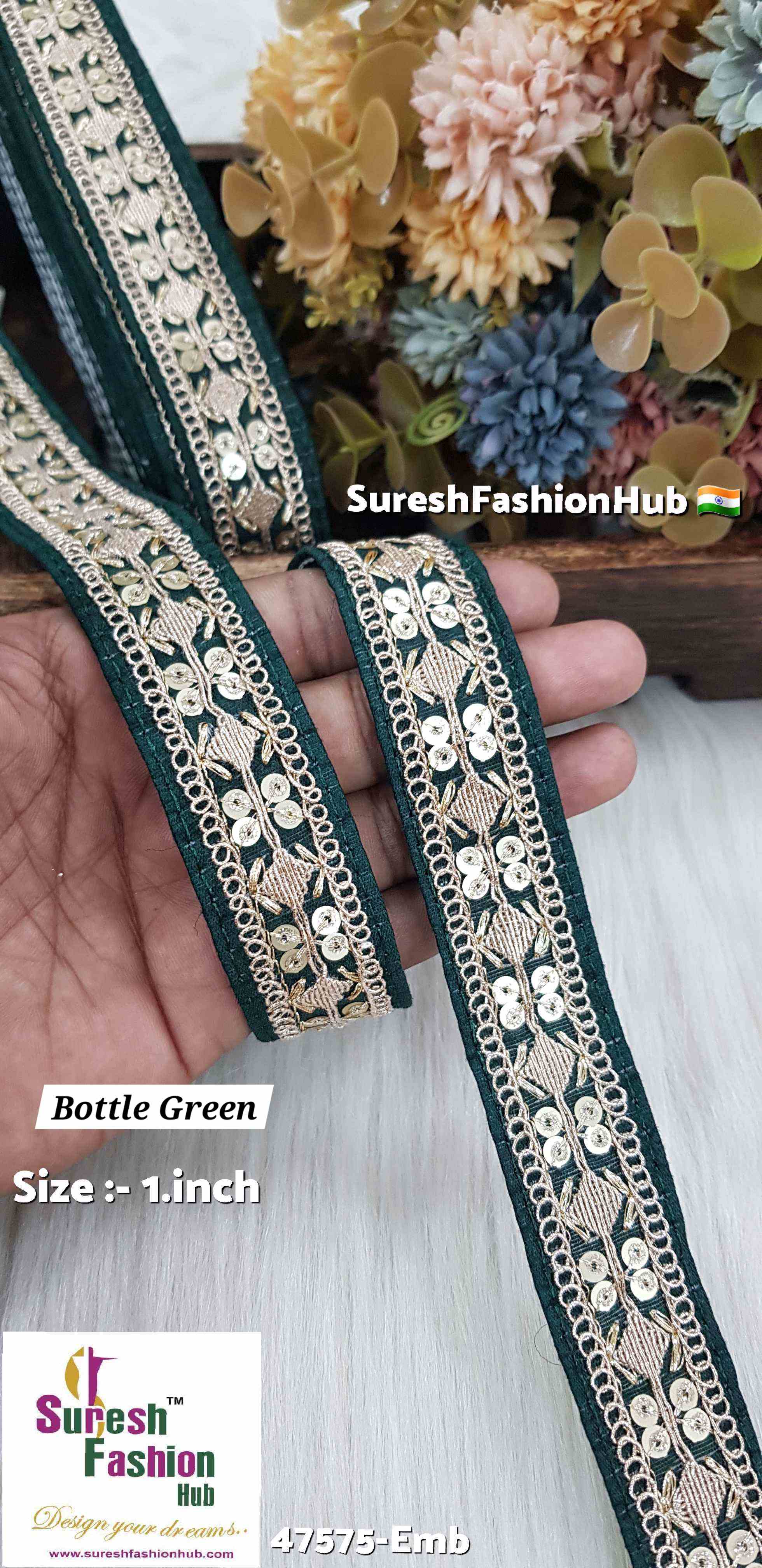 Embroidery Bottle Green Envy