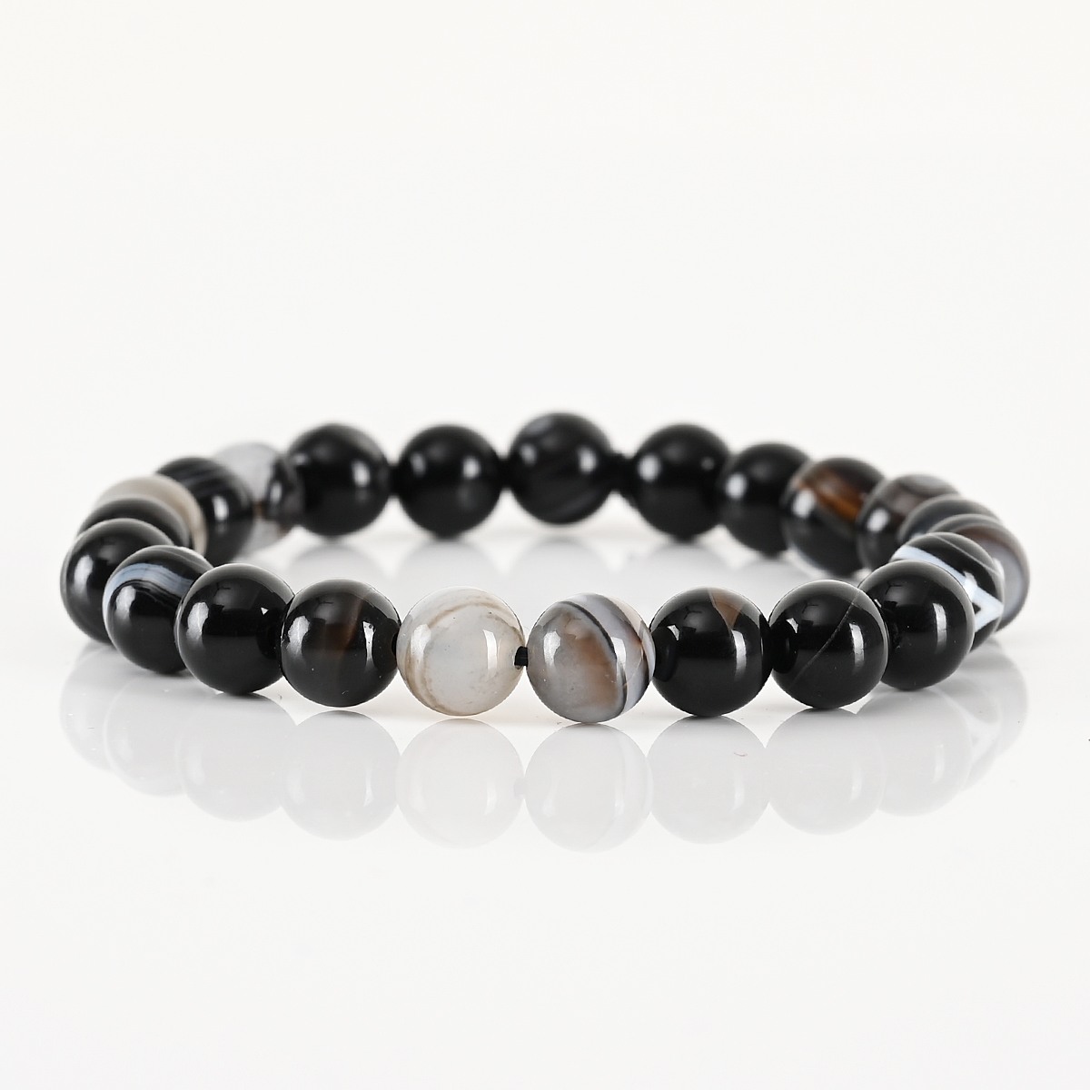Shiv Ratan Kendra Genuine Sulemani Agate Stretchable Bracelets