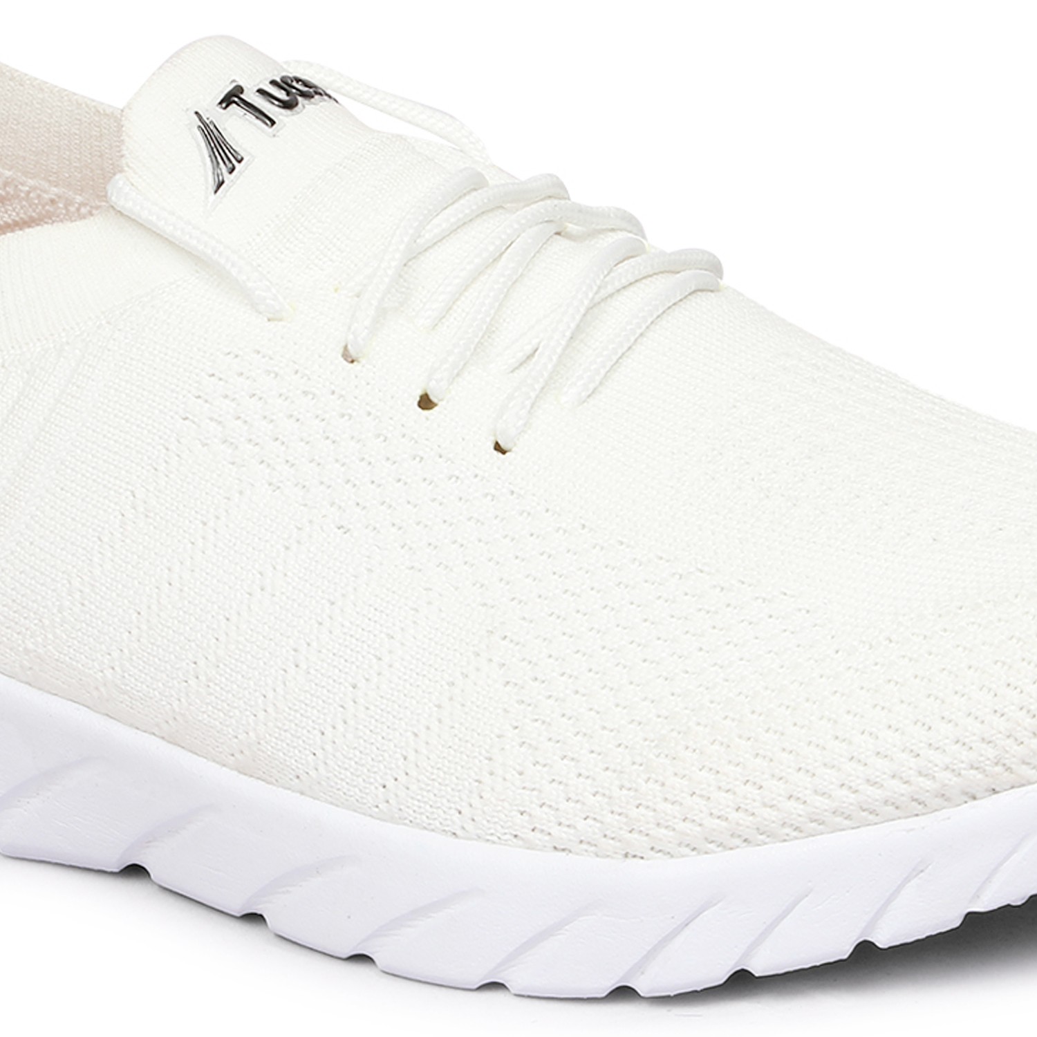 Tucson Mesh White Lace up Comfortable Breathable Casual Shoes For