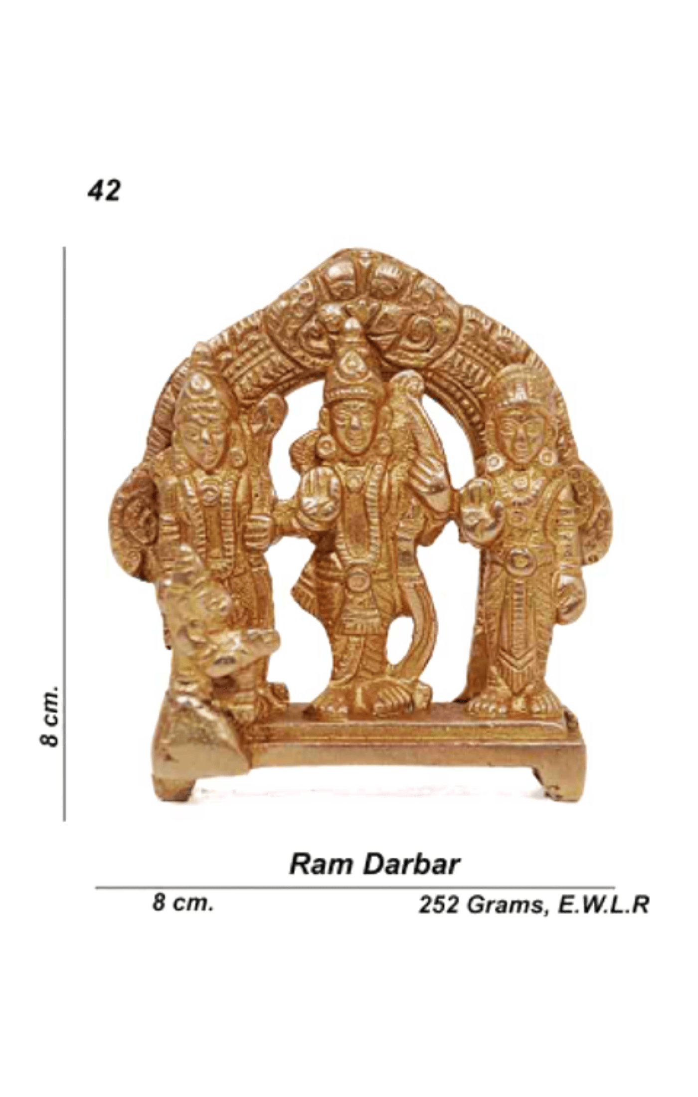 Shiv Ratan Kendra Ram Darbar Murti To Worship & Seek Blessings with Familial Harmony and Deep Faith I Size- 8 CM X 8 CM - Asthdahtu Idol