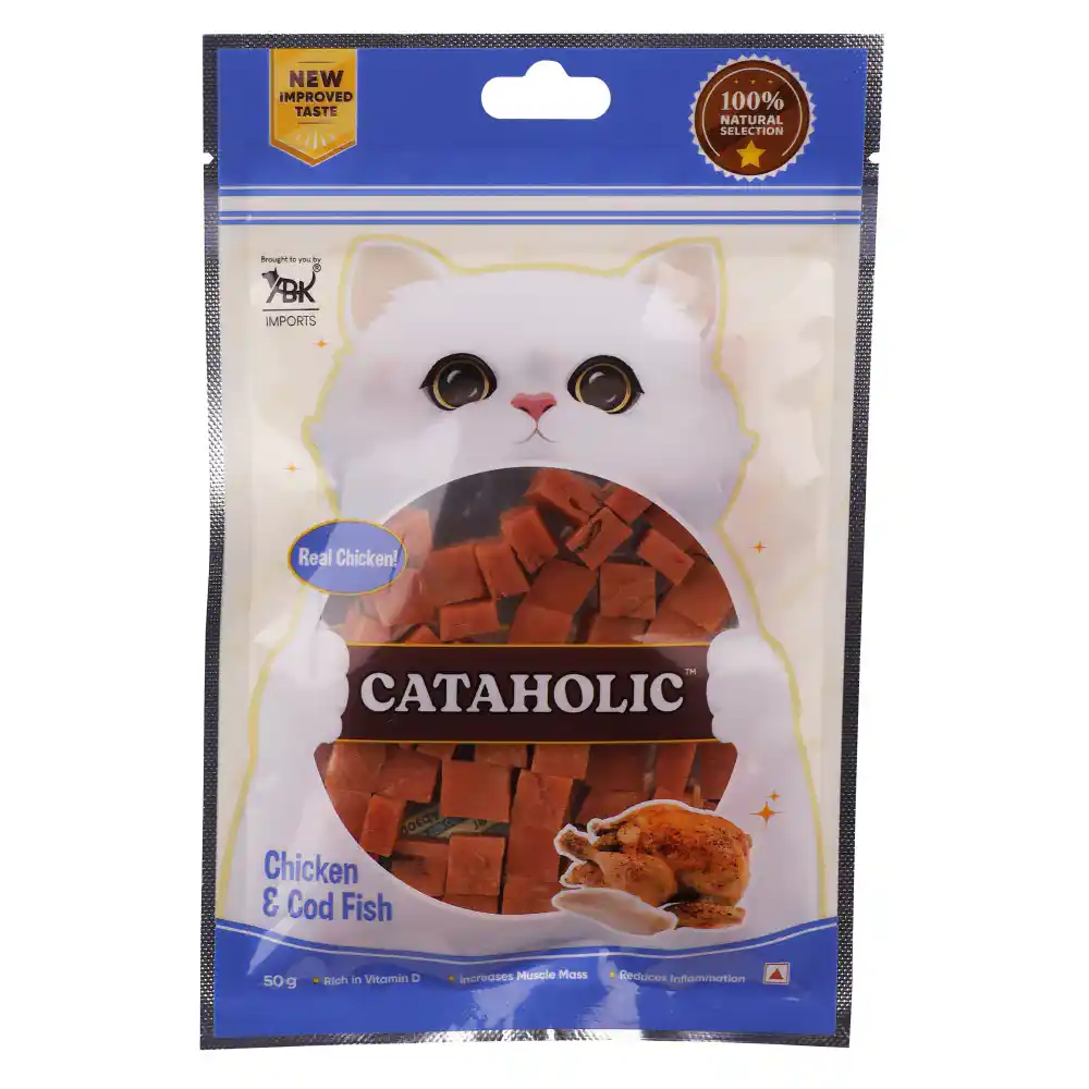 Cataholic Chicken and Codfish Cube Cat Treats