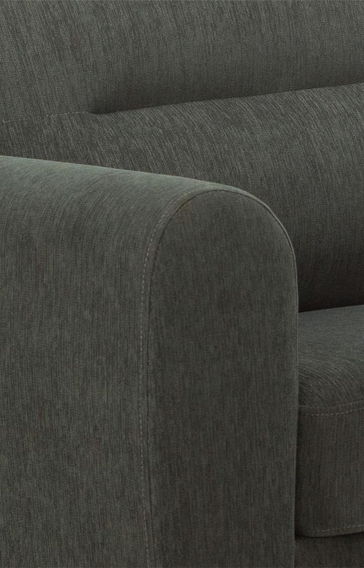 neudot Scott Sofa for Living Room |3 Persons Sofa|Premium Fabric with Cushioned Armrest | Solid Wood Frame|3 Seater in Astro Grey Color