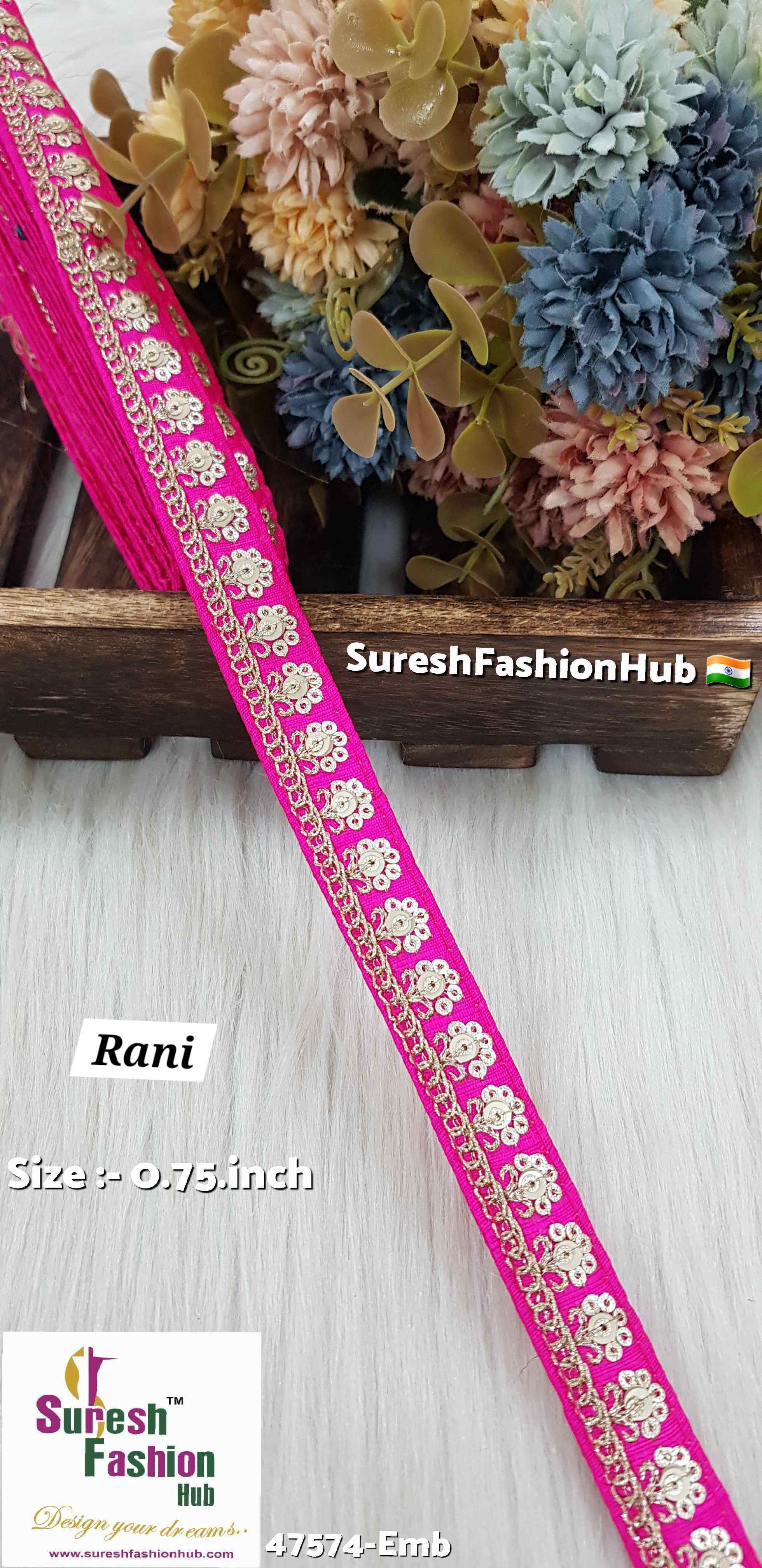 Embroidery Rani Splendor Surat Silk
