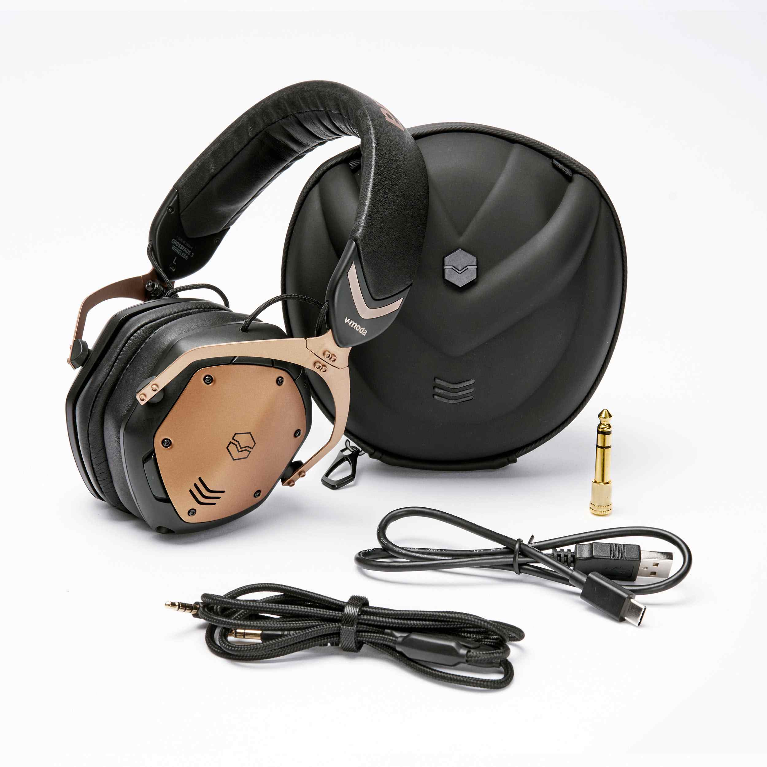 Roland V-MODA Crossfade 3 Wireless Over-Ear Headphones with Hi-Res Audio (Bronze Black) 3