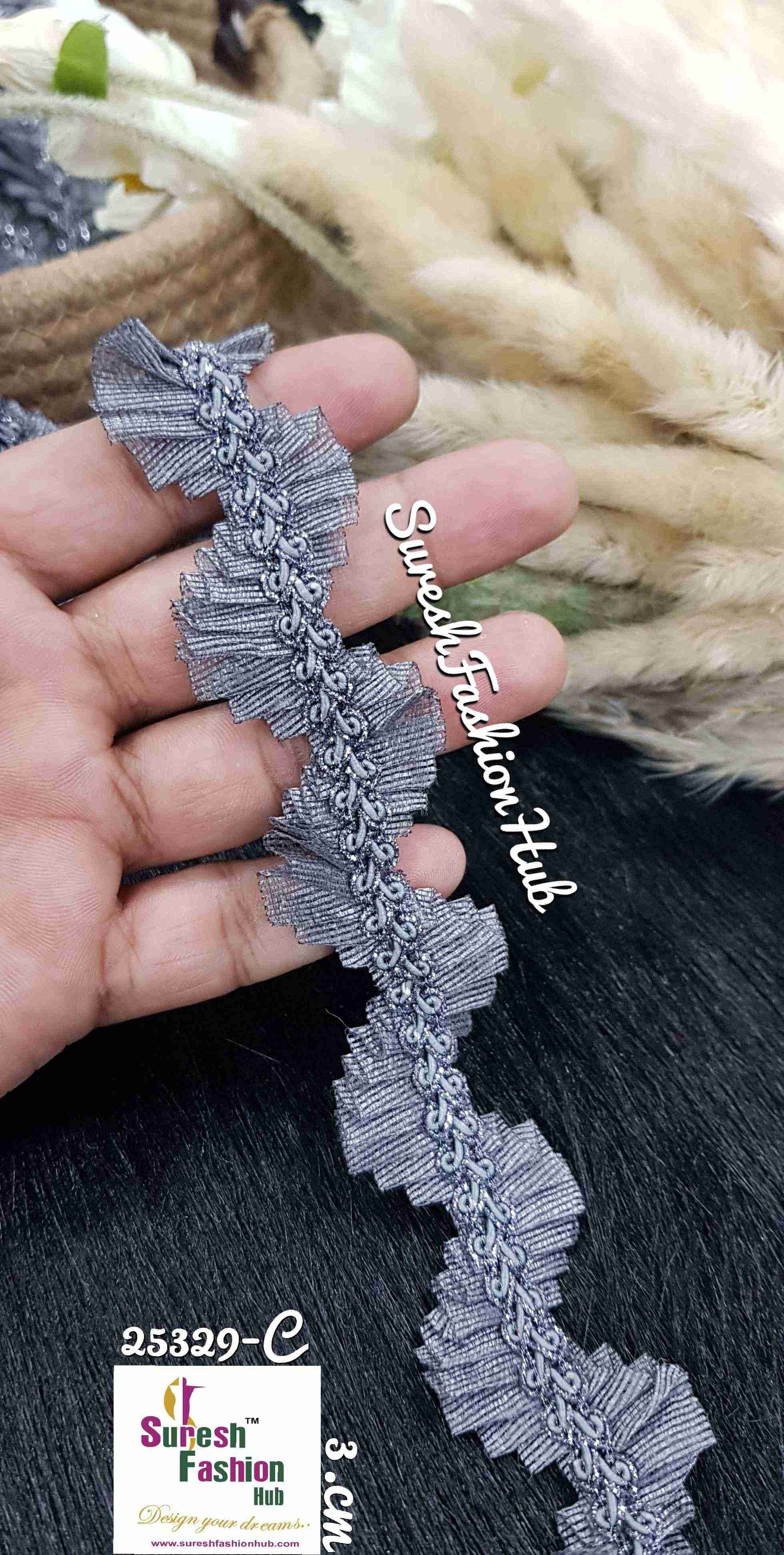 ShimmerEdge Greay  Lace