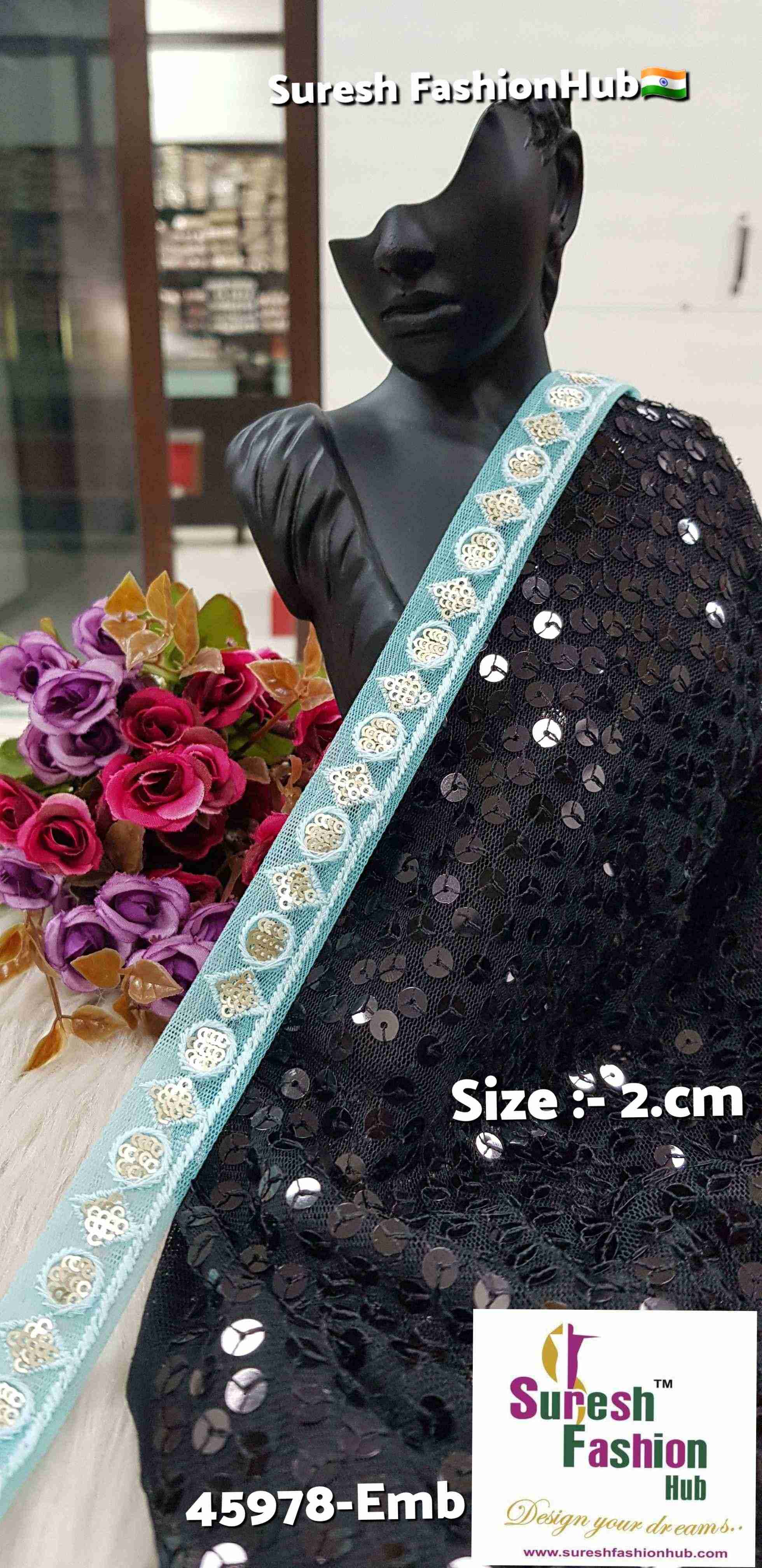 Geometric Pearl Aqua Lace