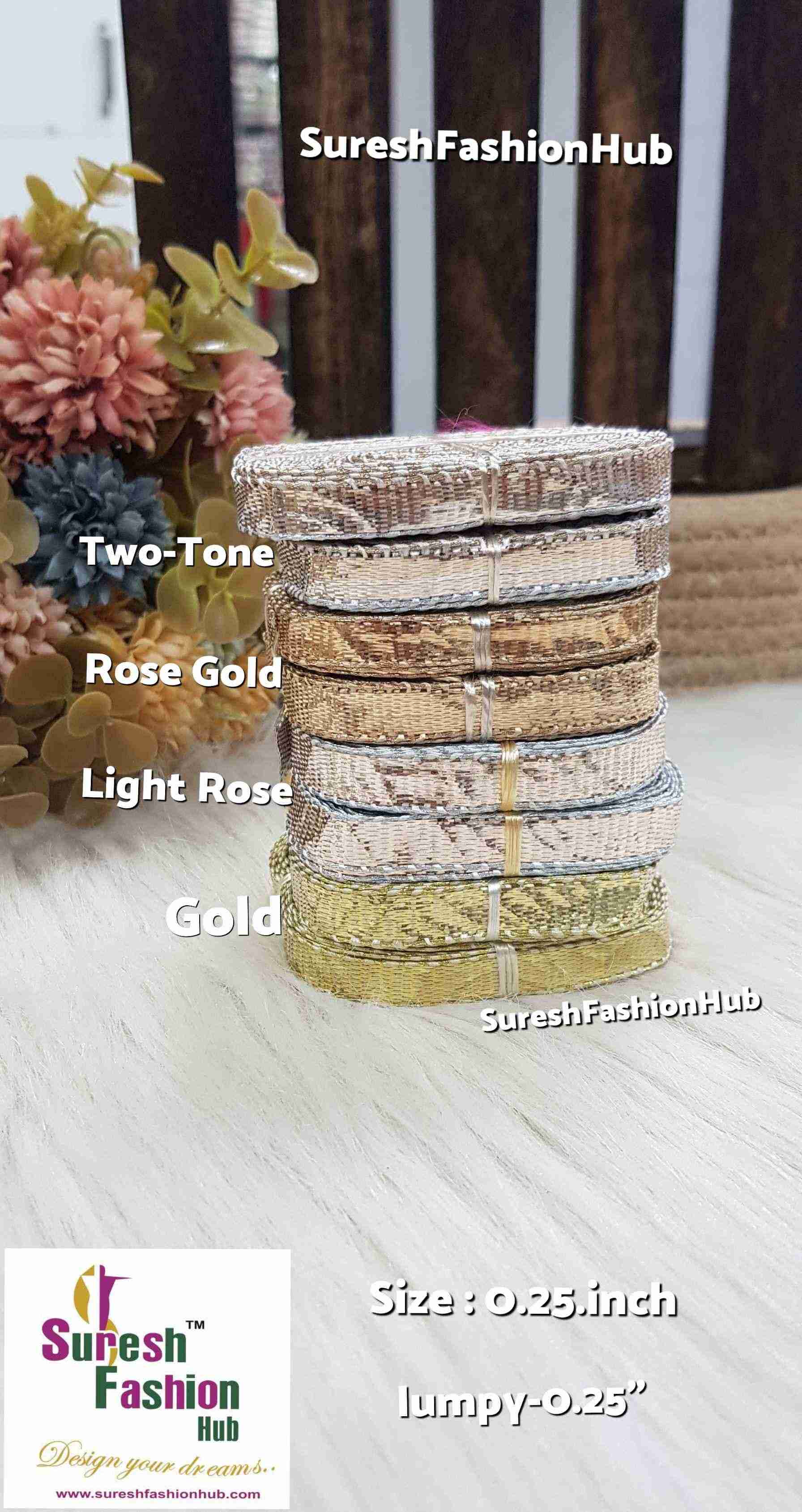 Two Tone Lampi Gota Border 0.25'' inch