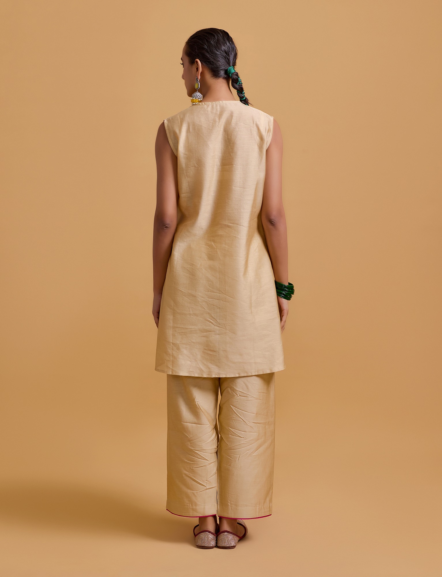 Mithai Beige Coat Set