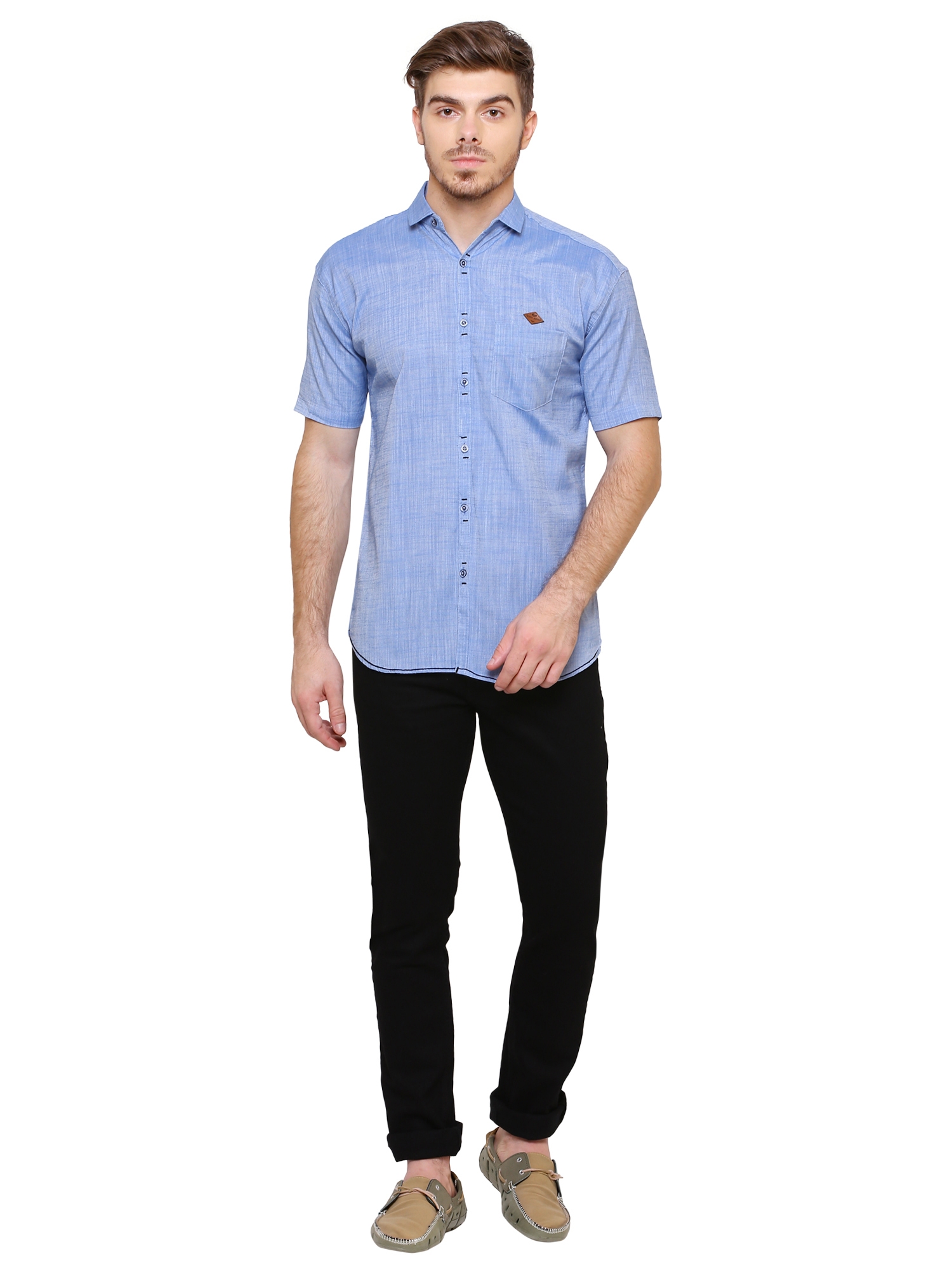 Kuons Avenue | Kuons Avenue Men's Linen Half Sleeves Casual Shirt-KACLHS1127 4