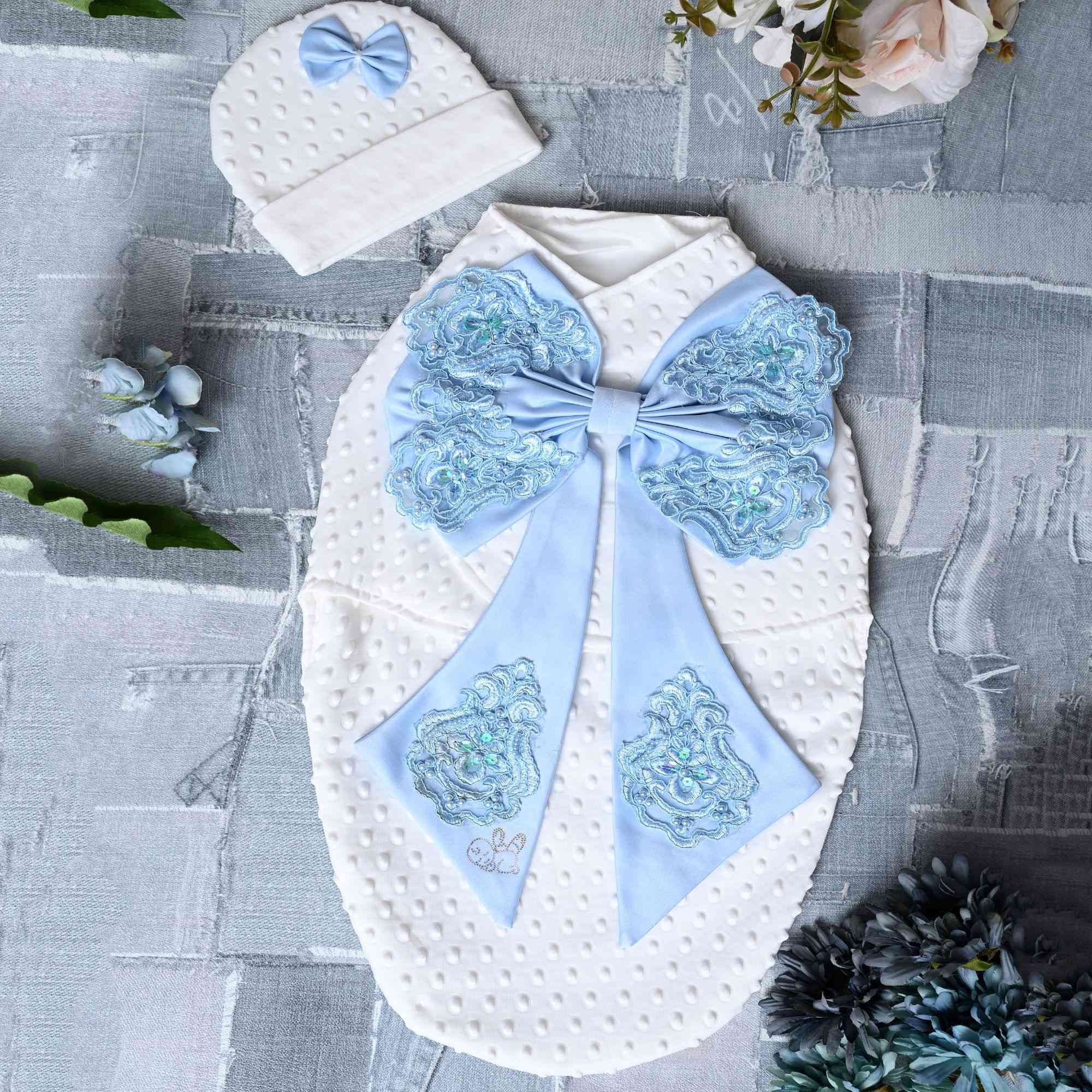 Sapphire Skies Baby Blooming Wrap