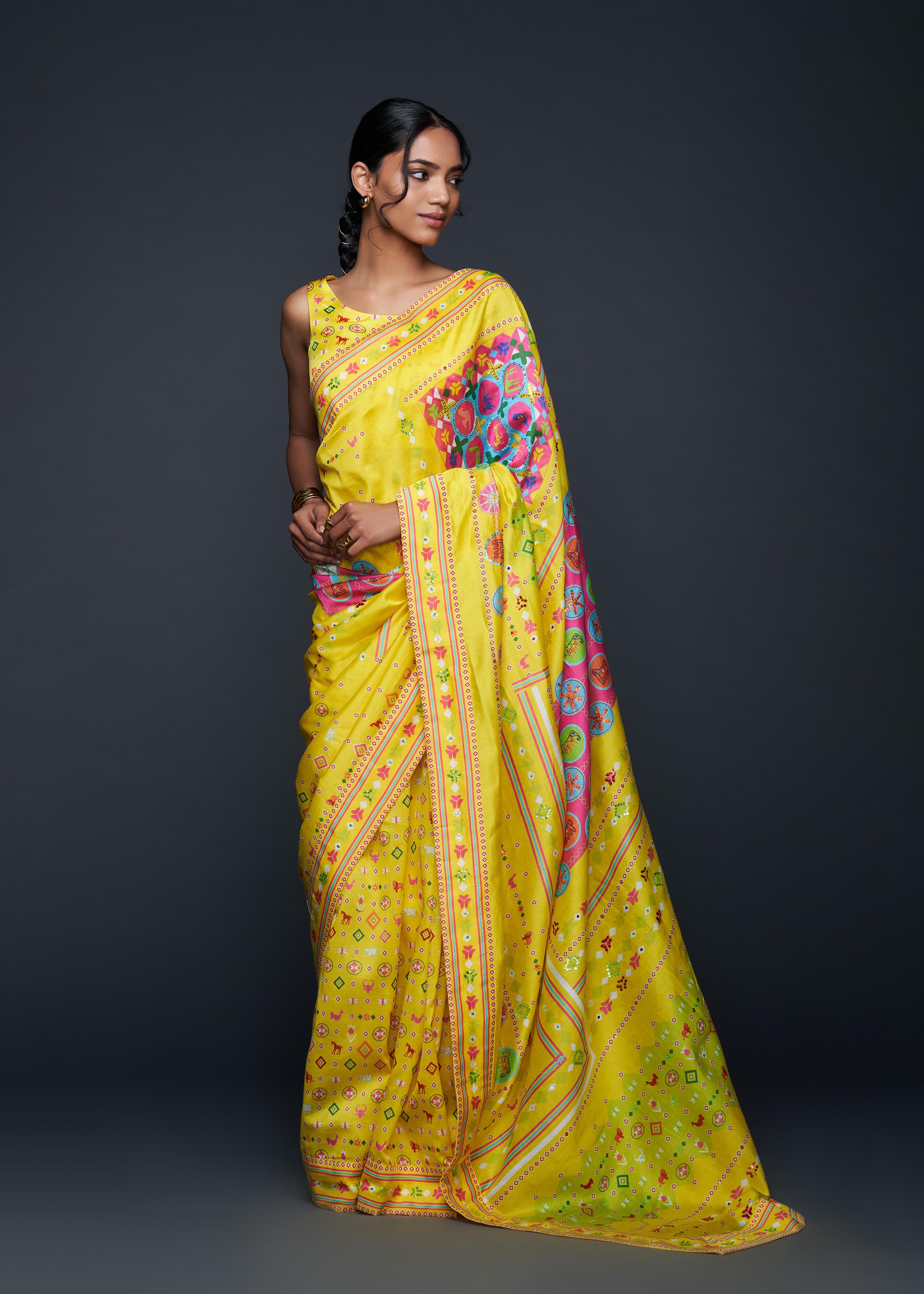 Yellow Saree
