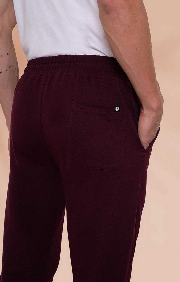 French Terry Jogger For Men : Wine