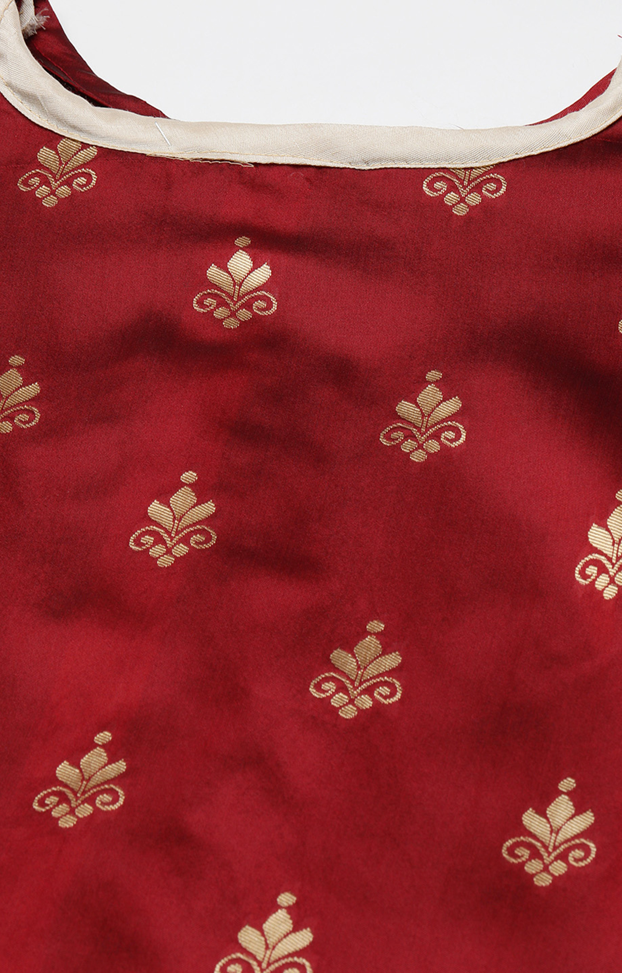Shaily Women Maroon Color Jacquard Woven Design Unstitched Dress Material-VF_SAGUN_MRON_DM