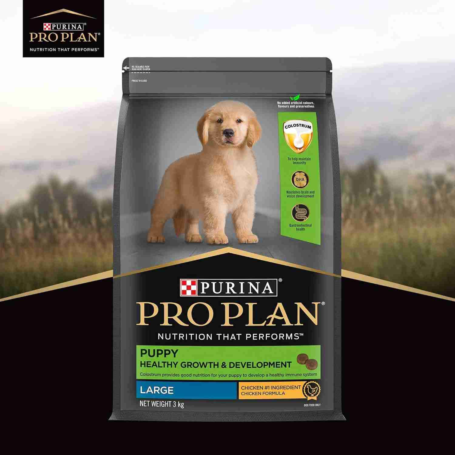 Purina Pro Plan Chicken Large Breed Puppy Dog Dry Food 3kg
