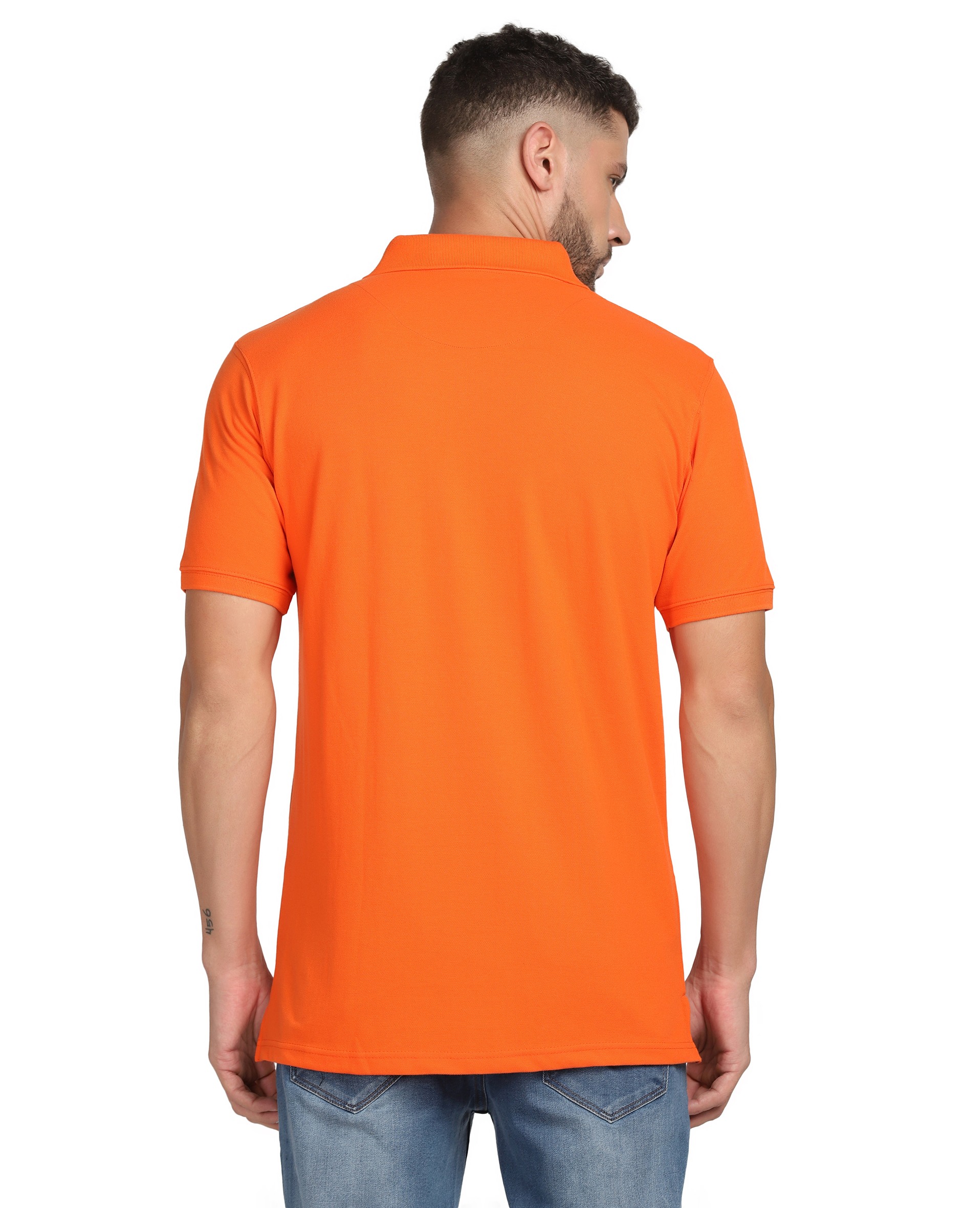 Solid Orange Polo