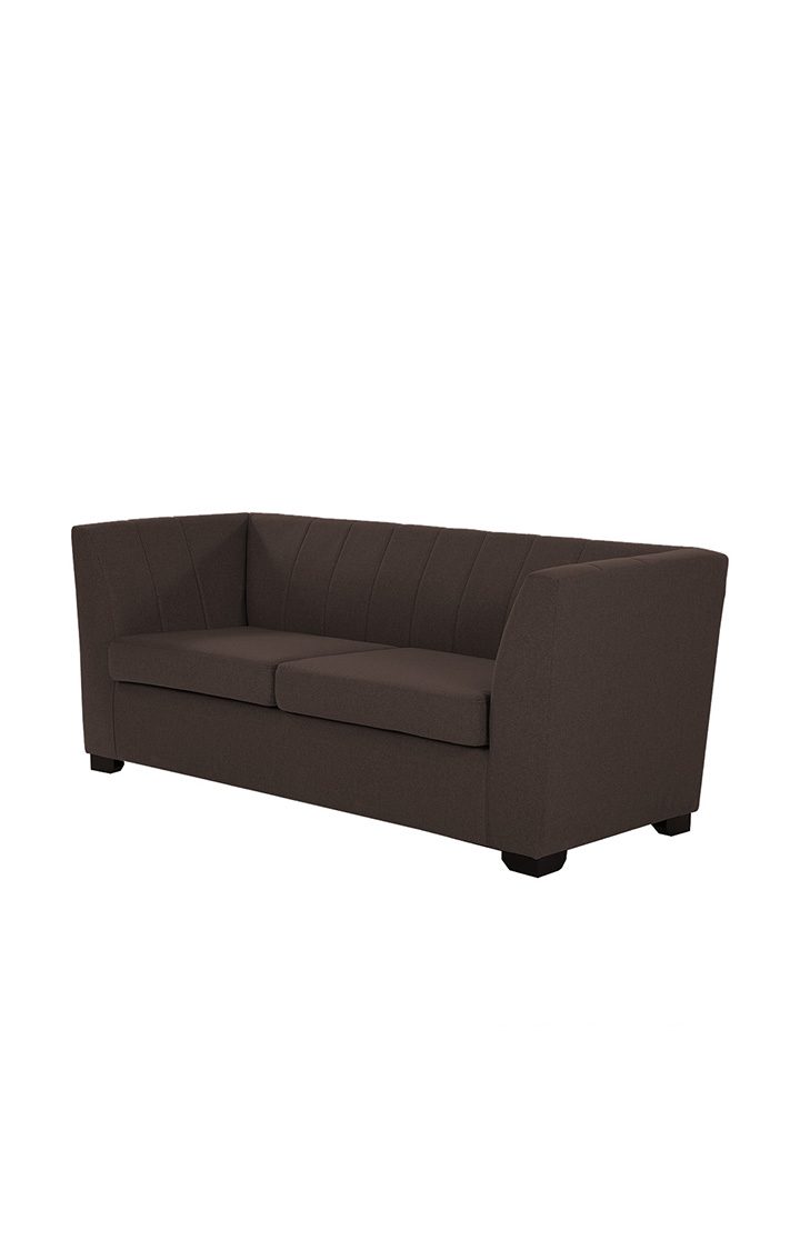 neudot Lexus Sofa for Living Room |3 Persons Sofa|Premium Fabric with Padded Armrest | Solid Wood Frame|3 Seater in Earth Brown Color