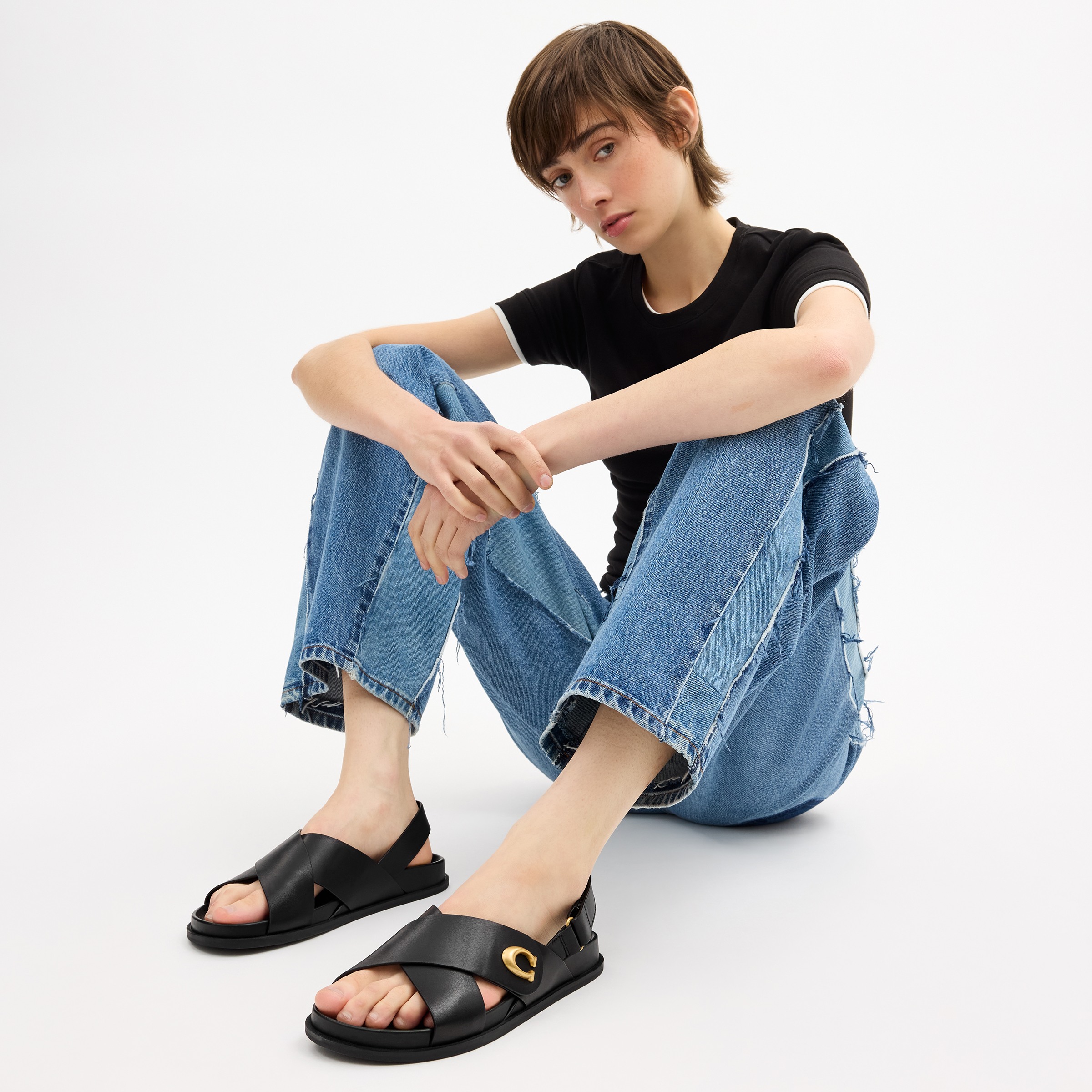 Sculpted C Criss Cross Sandal