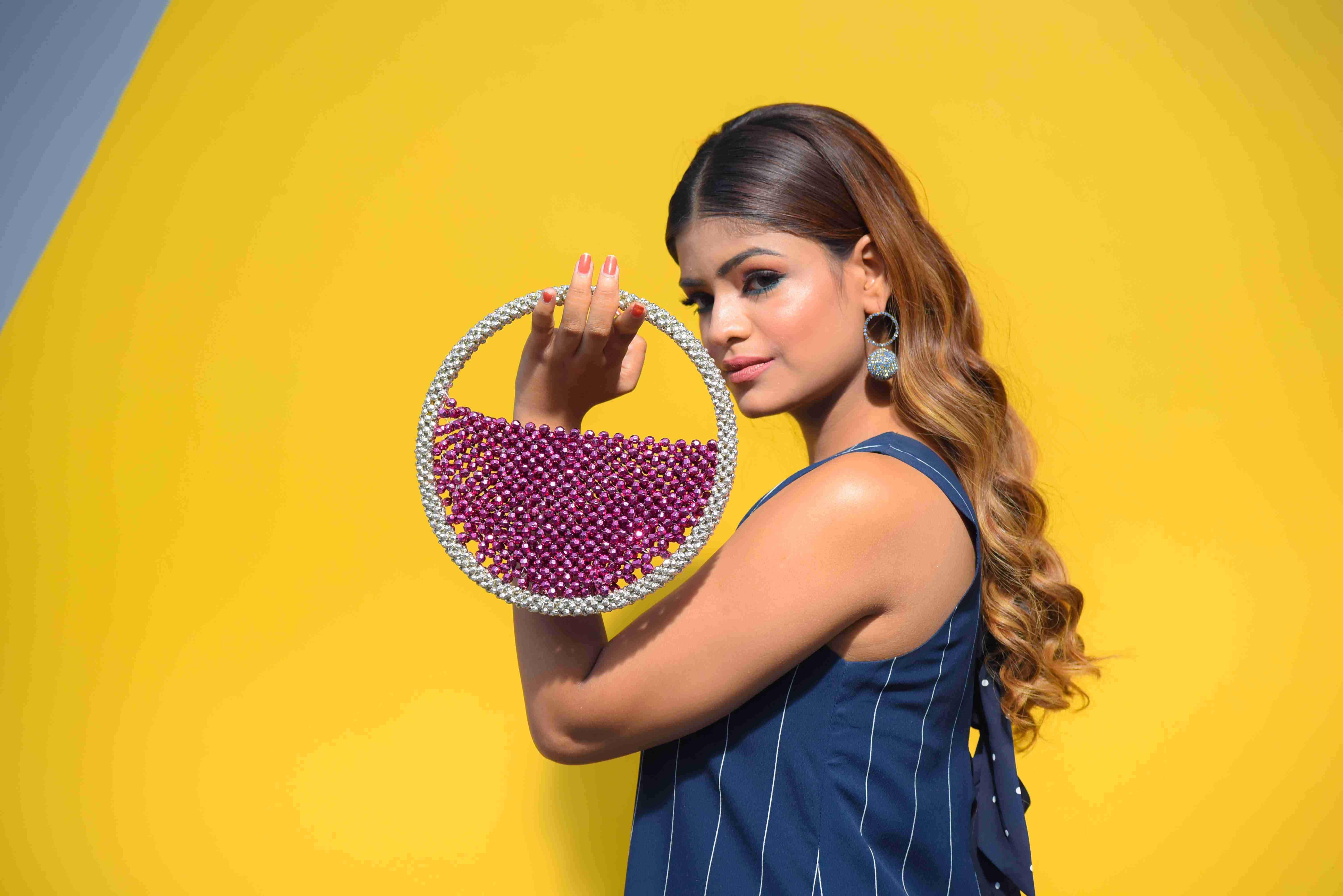 Round bag india top