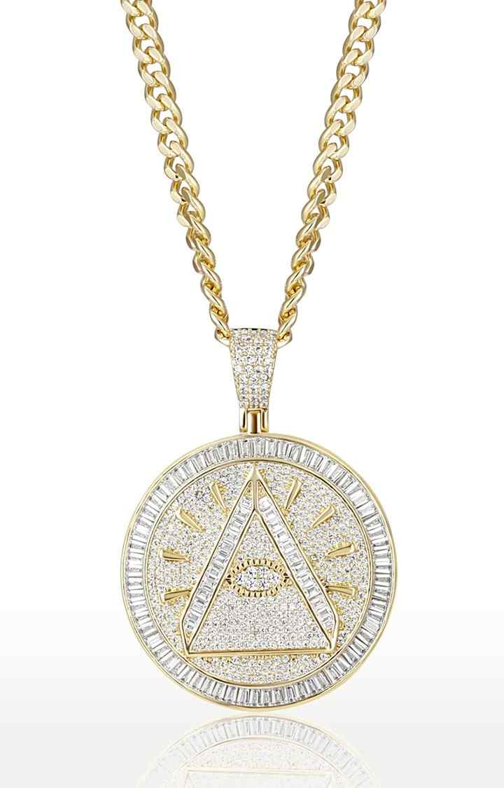 Unisex Gold Eye Of God Pendant