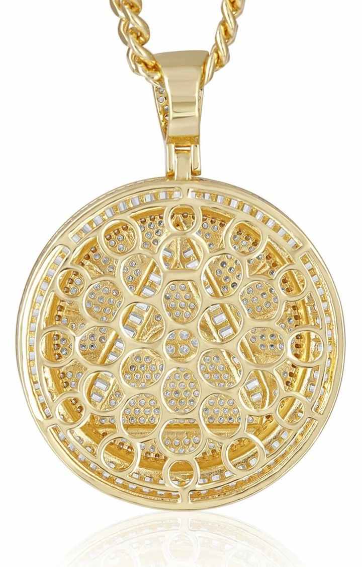 Unisex Gold Eye Of God Pendant