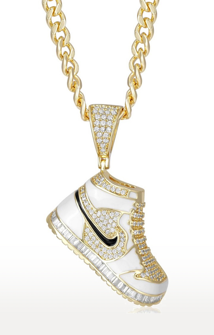 WRAPGAME | Unisex Gold Customised Sneakers Pendant