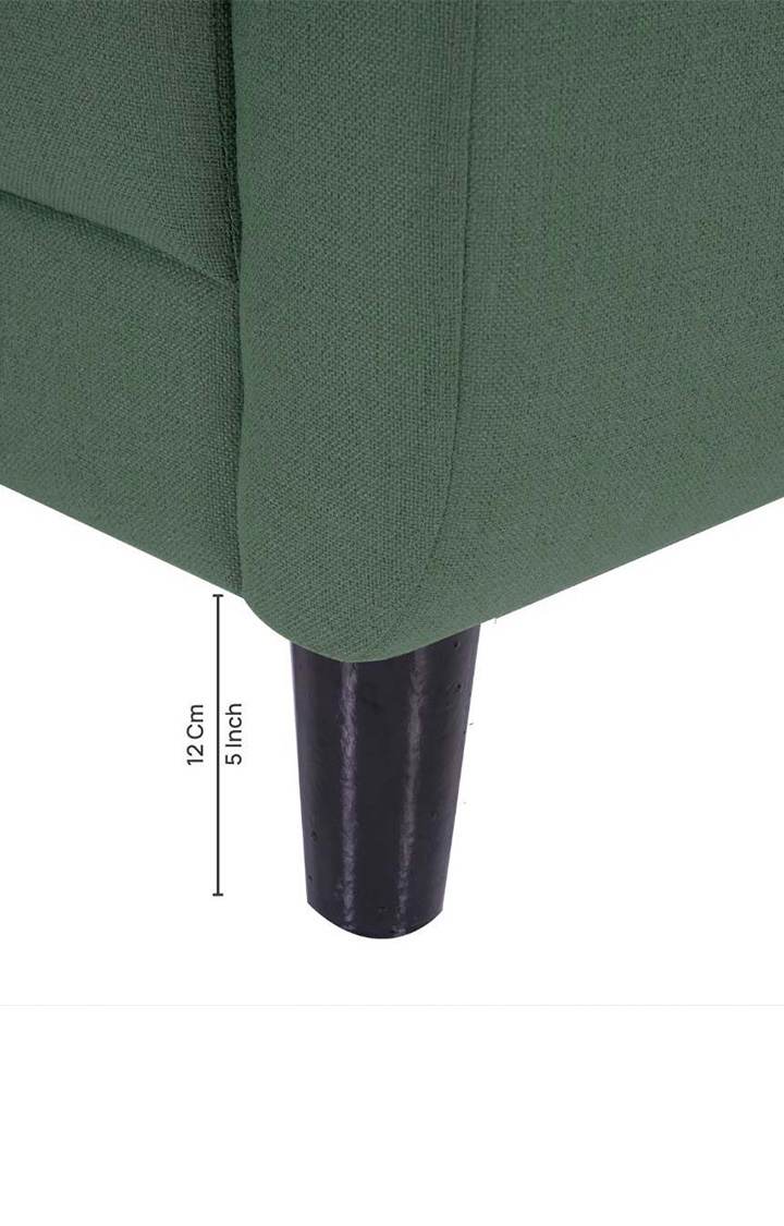 neudot Aria 6 Seater RHS Sectional Sofa in Earth Green Colour