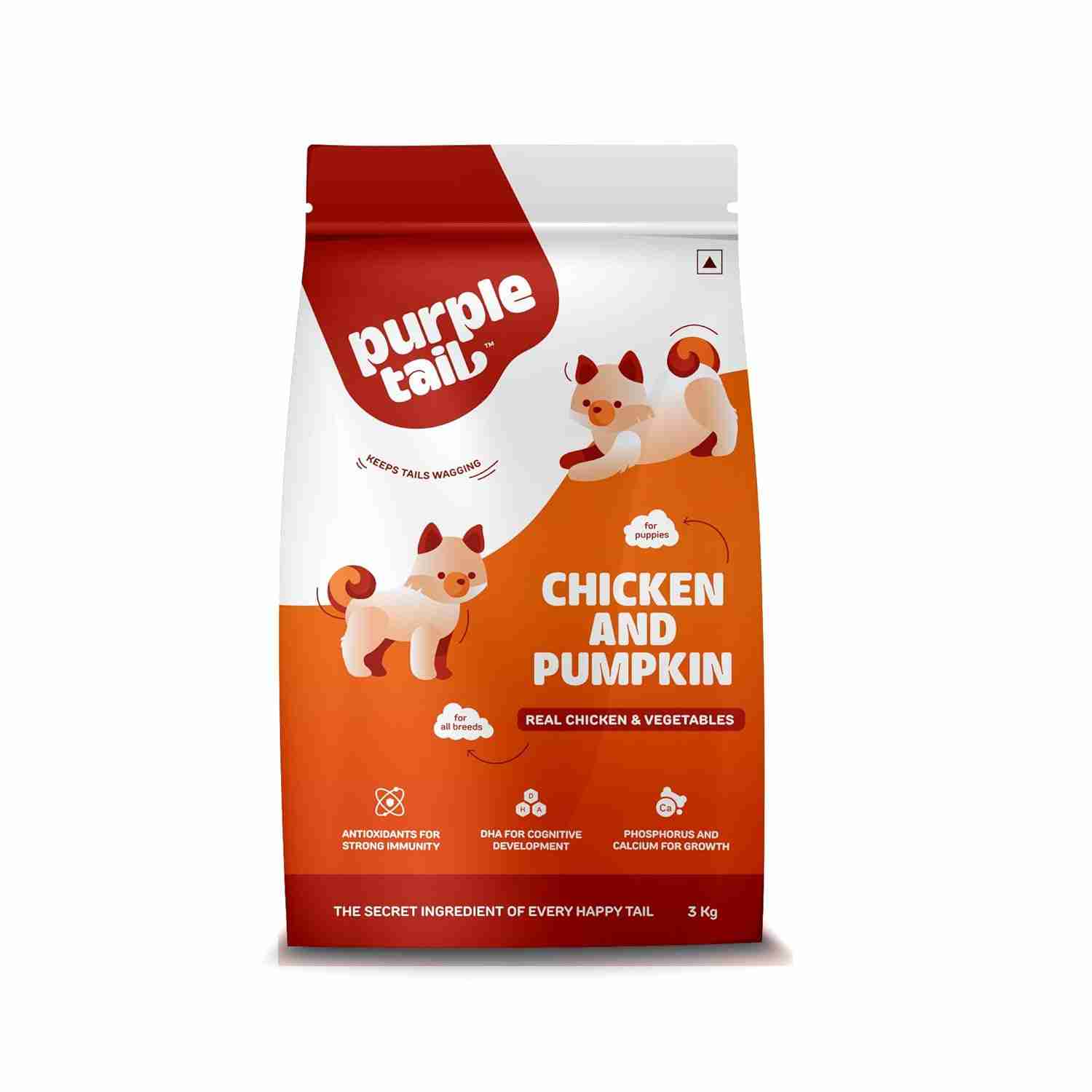 Purple Tail Chicken and Pumpkin Dry Food for Puppy