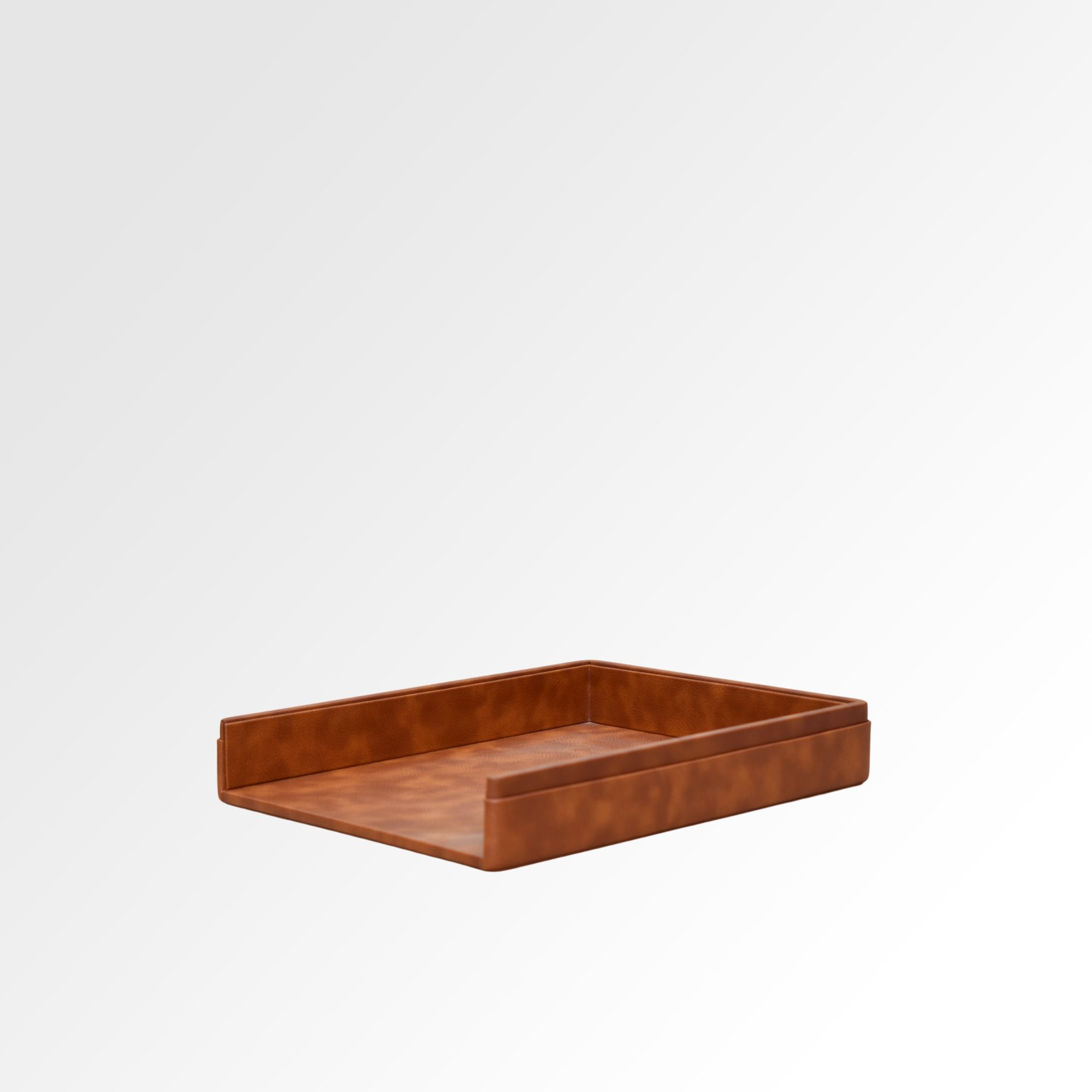 A4 Paper Tray / Letter Tray | Faux Leather | Classic | Tan
